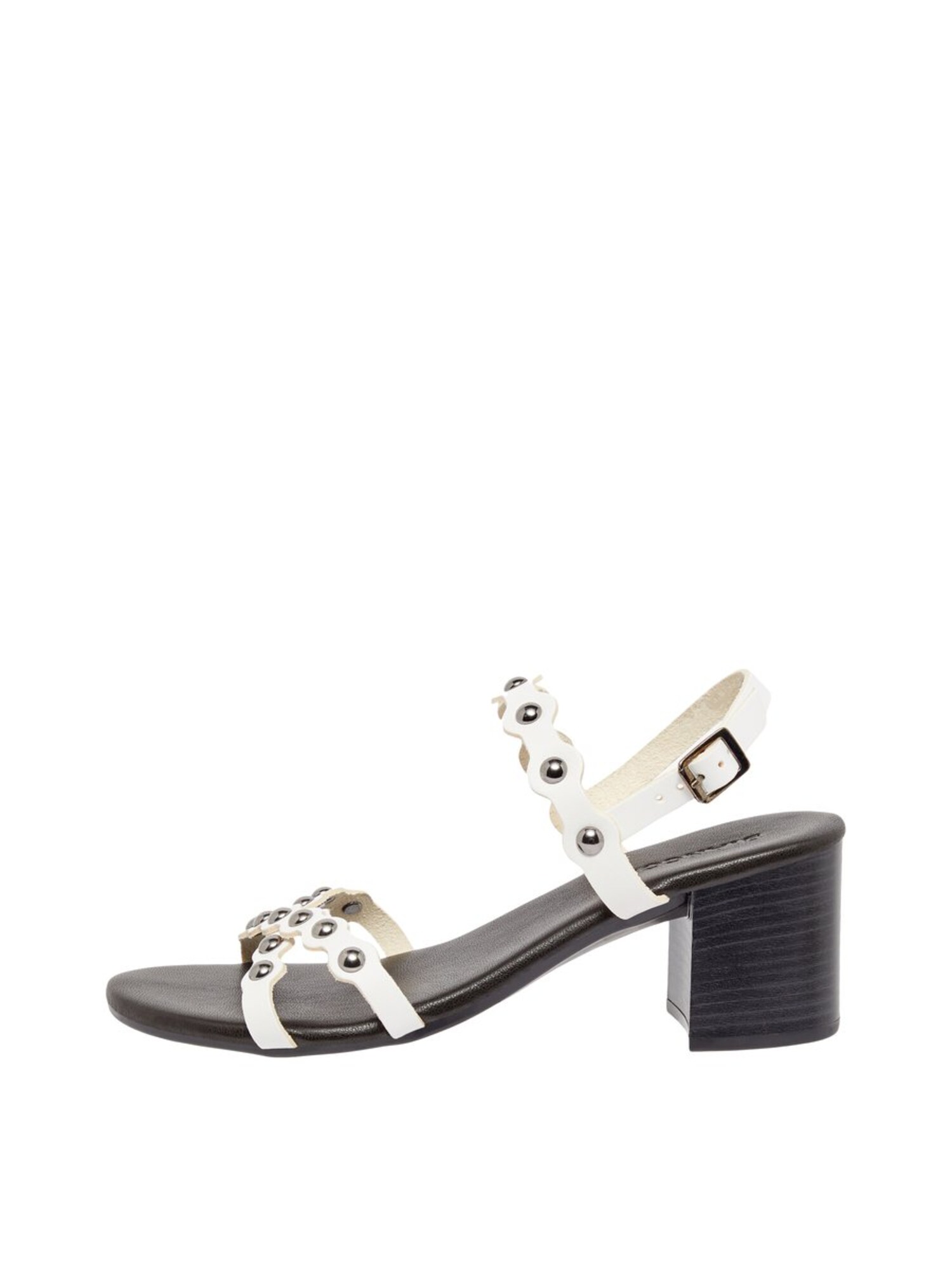 Bianco Dames Sandalen Met Riem Bode Antraciet Wit bianco kopen in de aanbieding