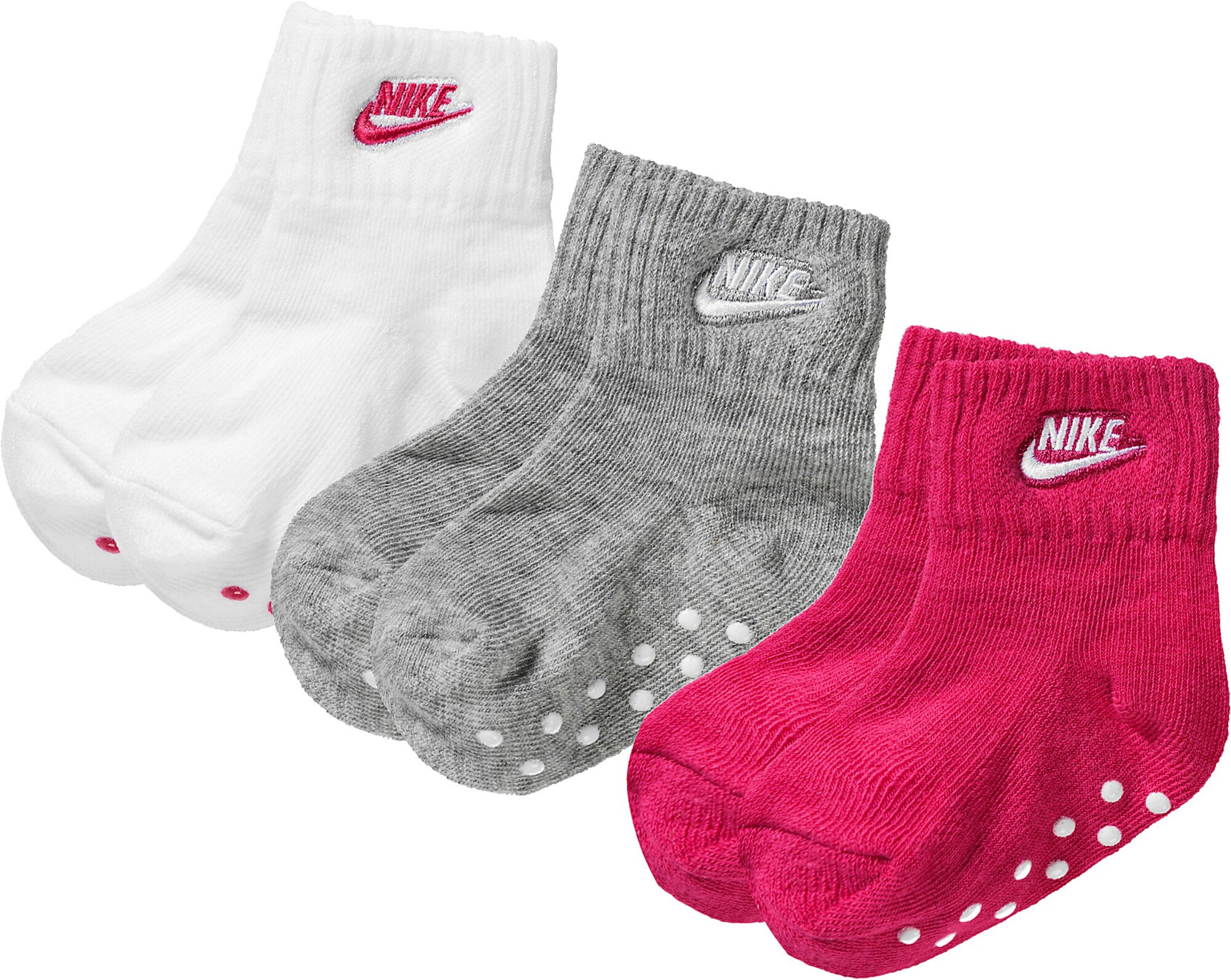 Nike Sportswear Kojinės  rožinė / pilka / balta