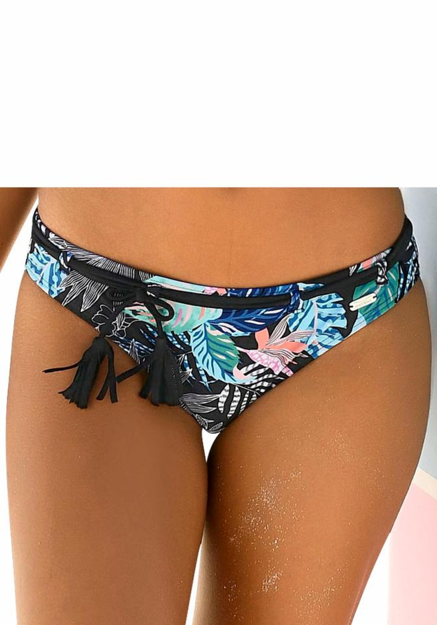 VENICE BEACH Bas de bikini 'Smash'  turquoise / noir