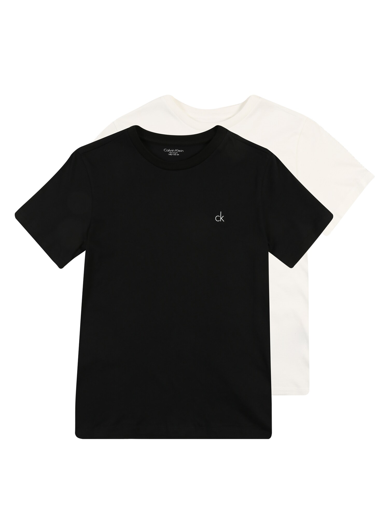 Calvin Klein Underwear Miego kostiumas '2PK SS TEE'  juoda / balta