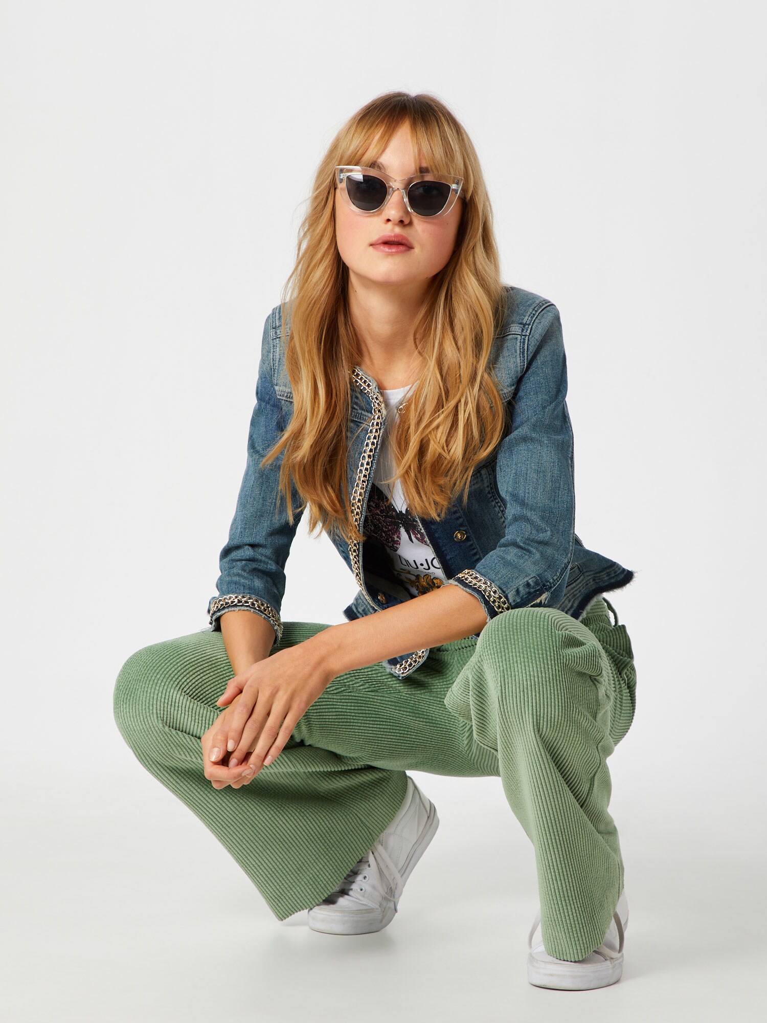 Liu Jo Prechodná bunda 'Giacca Kate' modrá denim (obrázok 4)