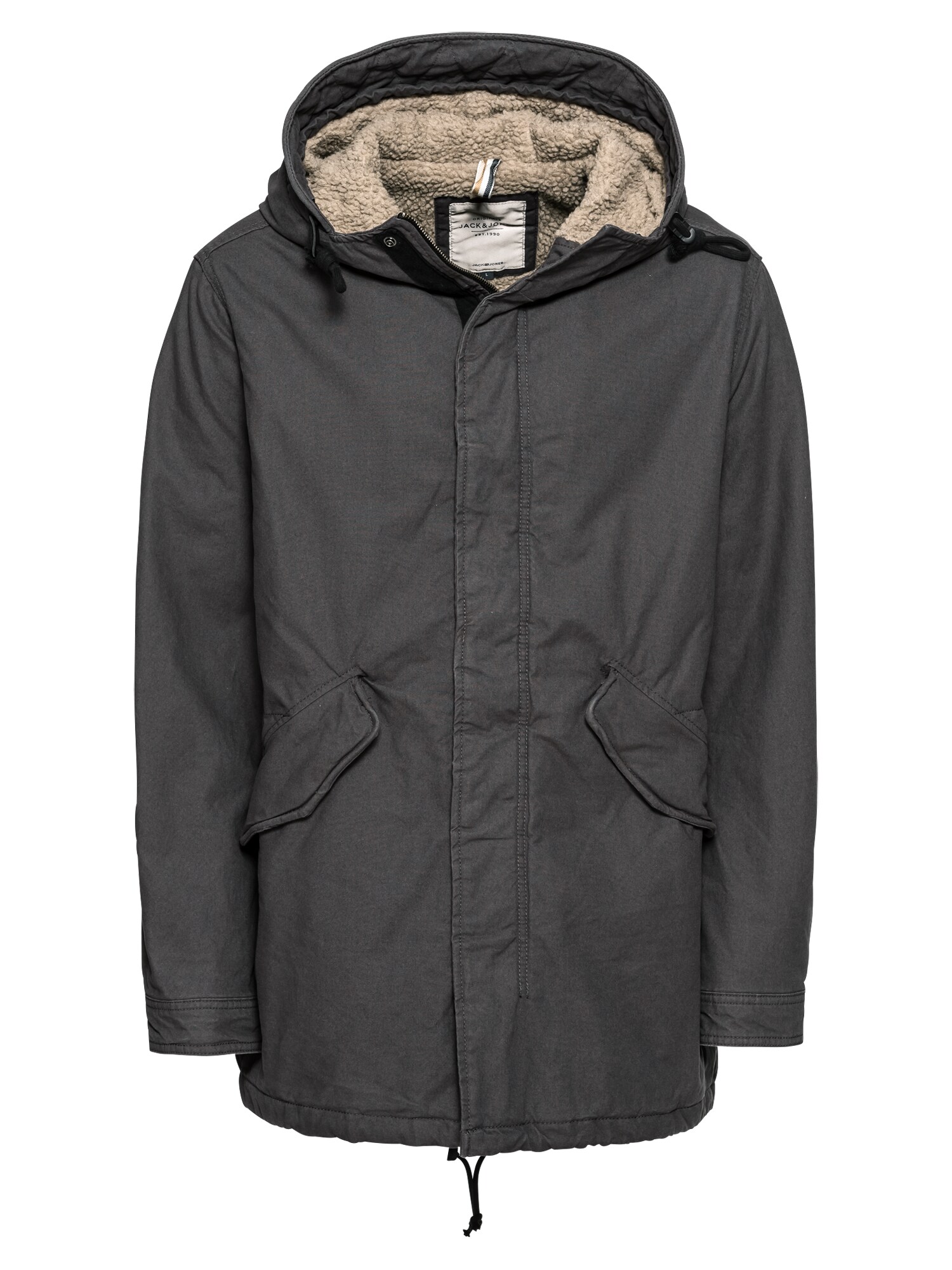 Jack And Jones Heren Winterparka Donkergrijs jack and jones kopen in de aanbieding