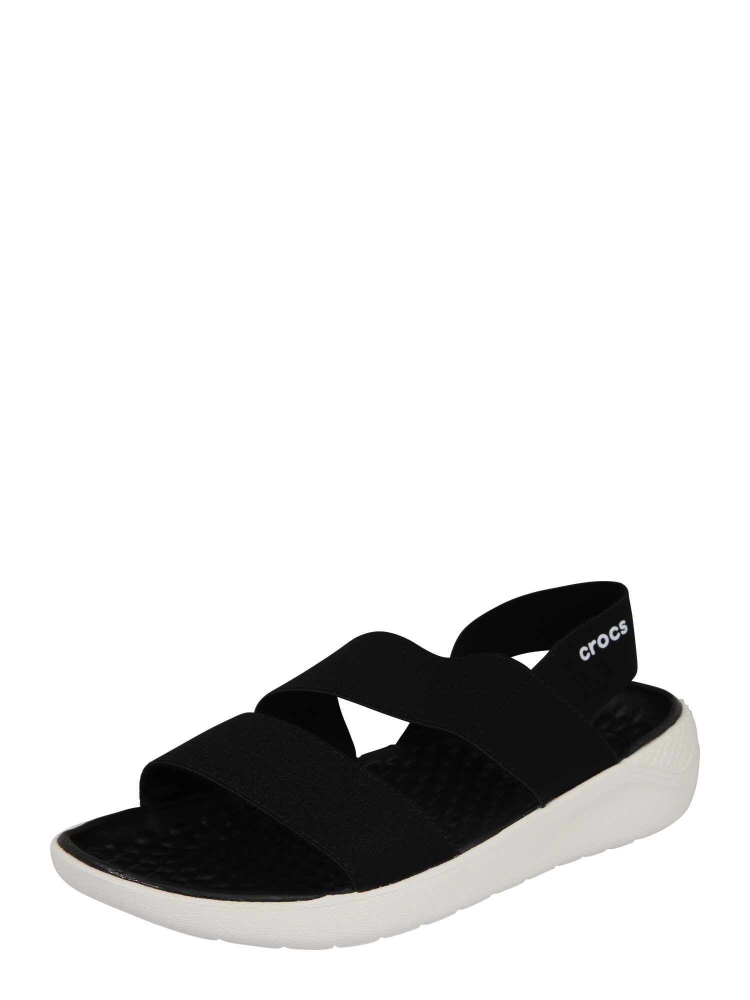 Crocs Sandalai 'Lite Ride'  balta / juoda