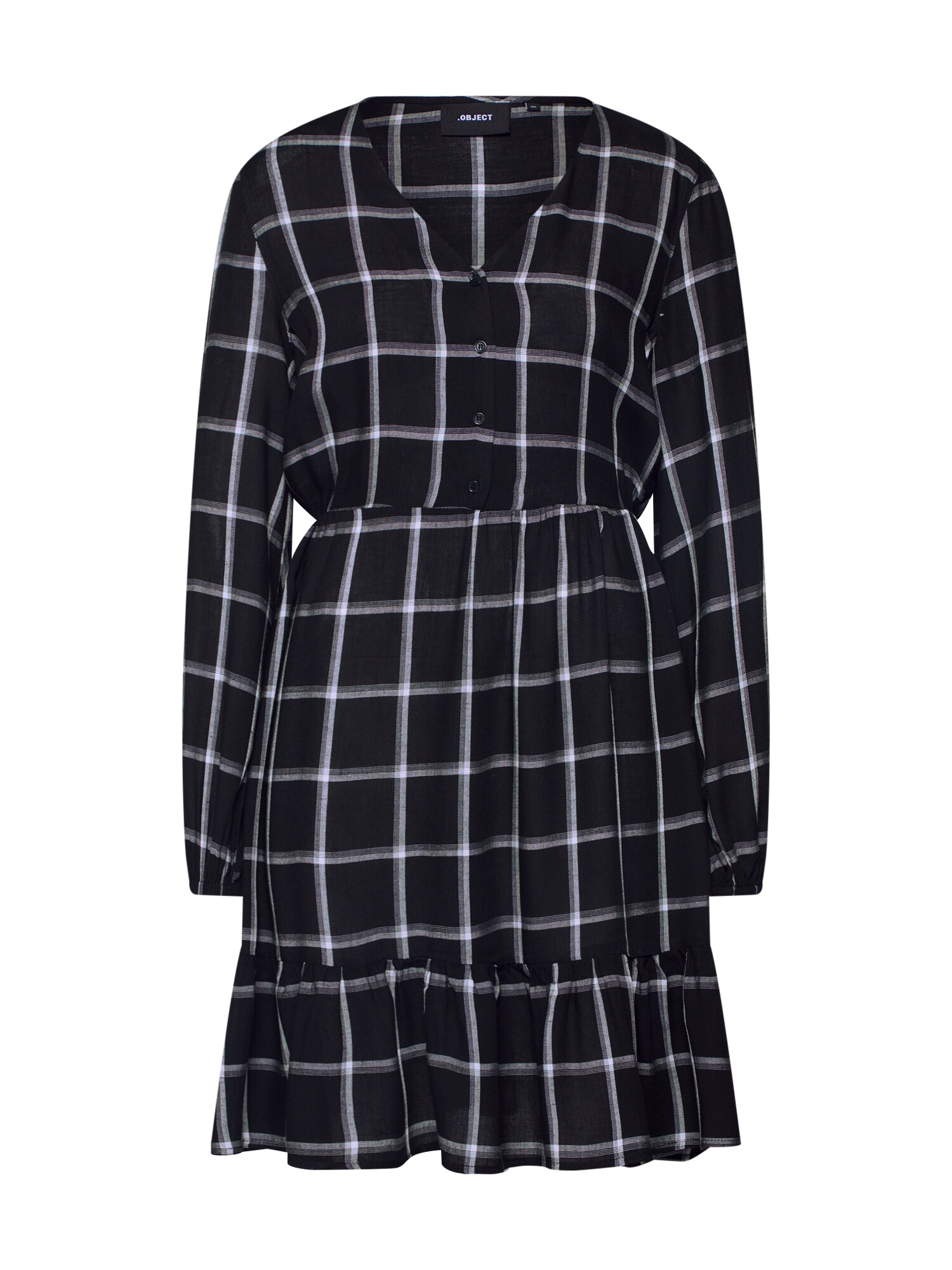 Object Dames Jurk Checkie Zwart Wit object kopen in de aanbieding