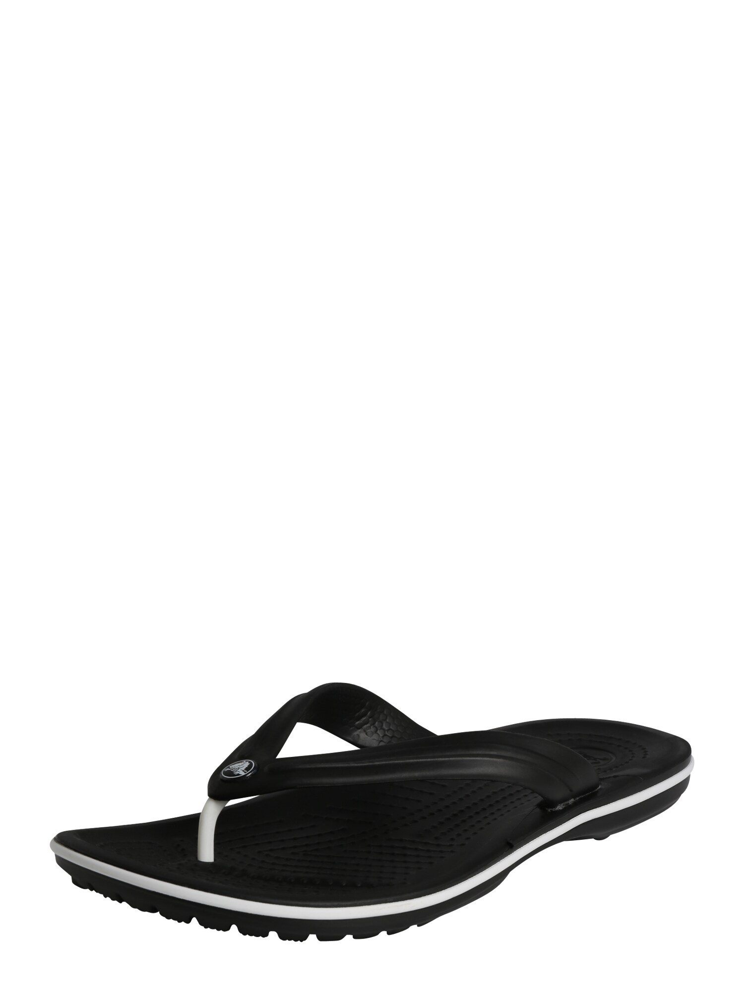 Crocs Šlepetės per pirštą 'Crocband Flip M'  juoda / balta