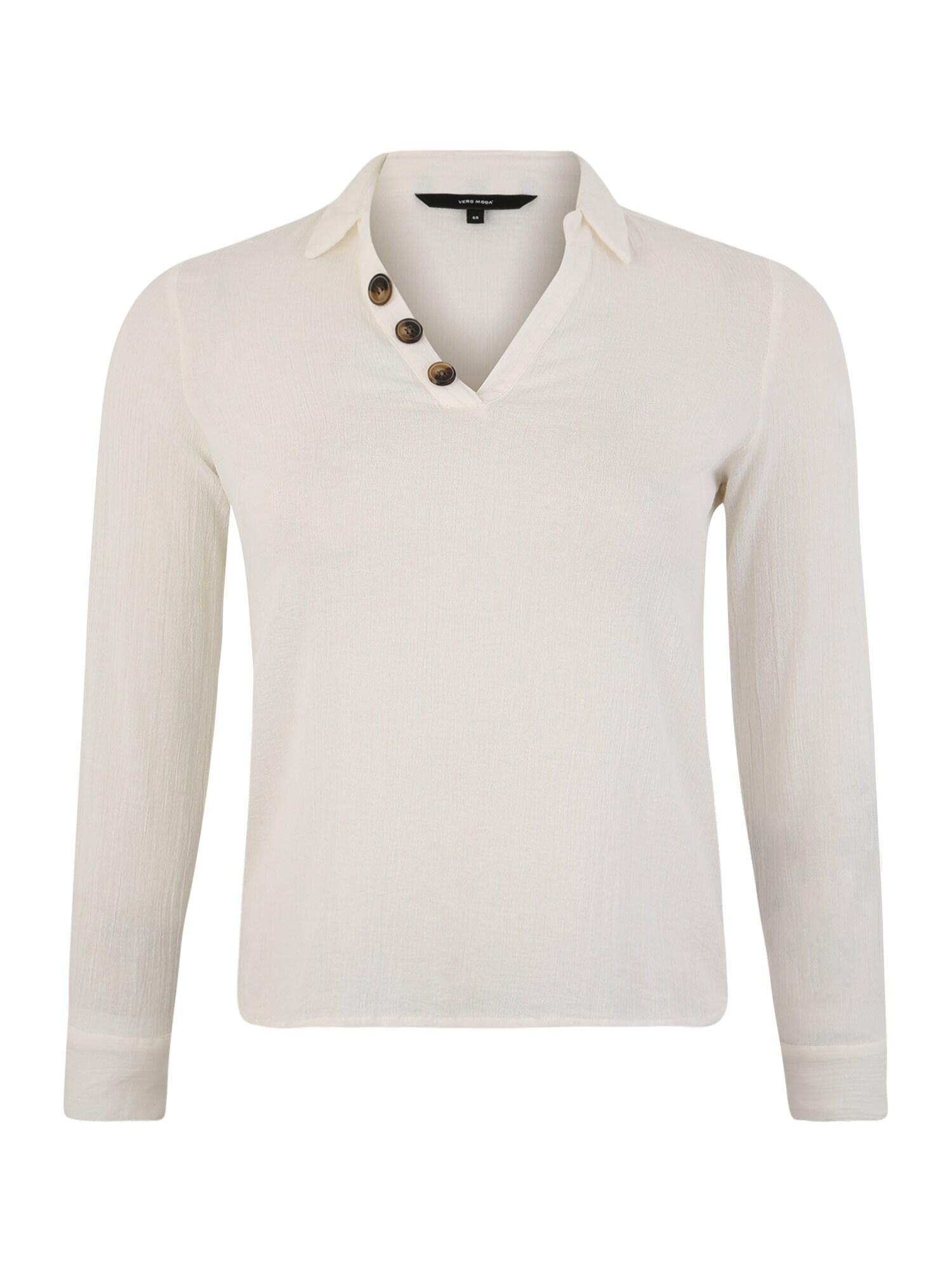 Vero Moda Curve Dames Blouse Cabrina Wit vero moda curve kopen in de aanbieding
