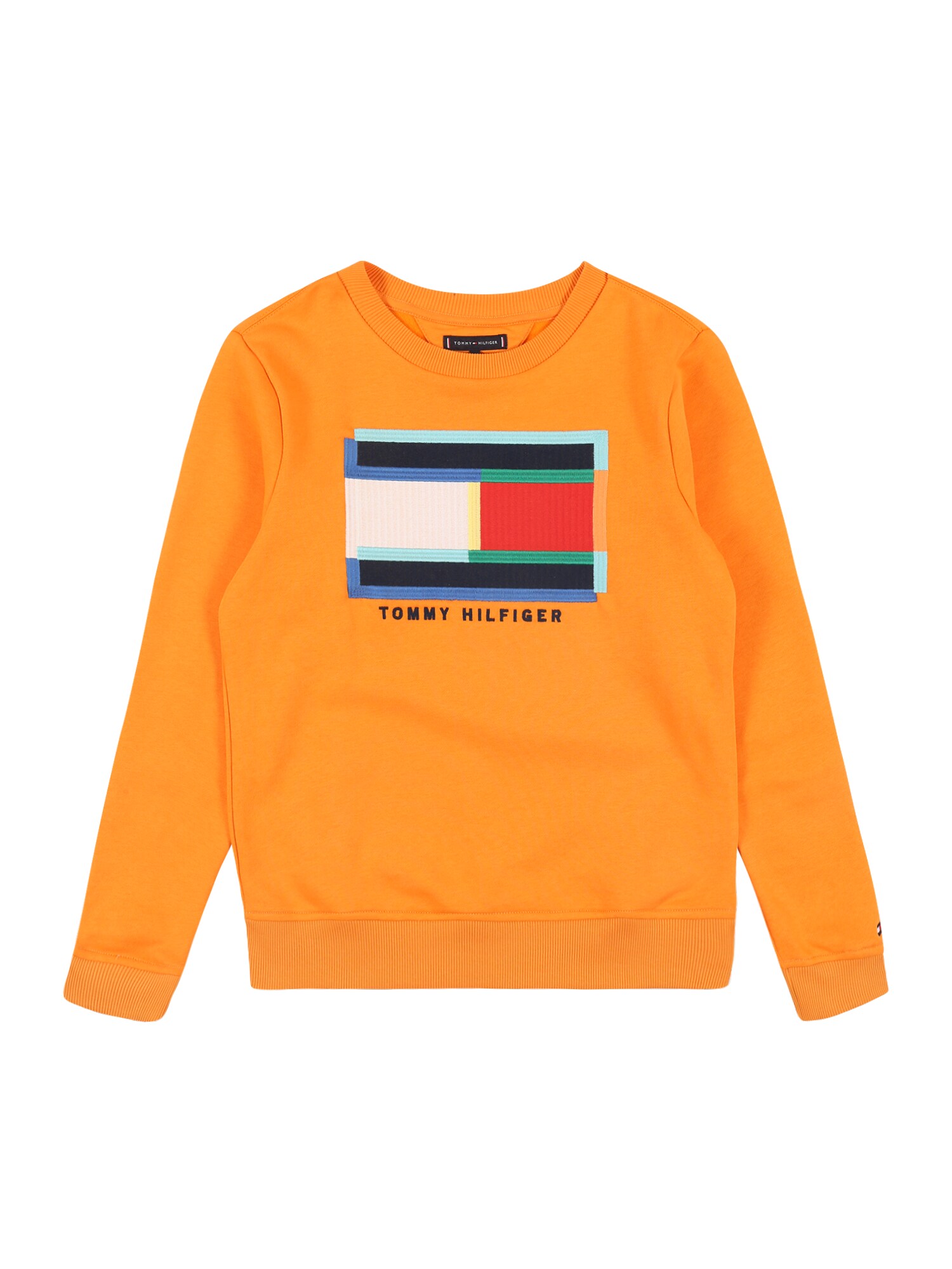 TOMMY HILFIGER Megztinis be užsegimo 'Fun Artwork'  juoda / mėlyna / raudona / balta