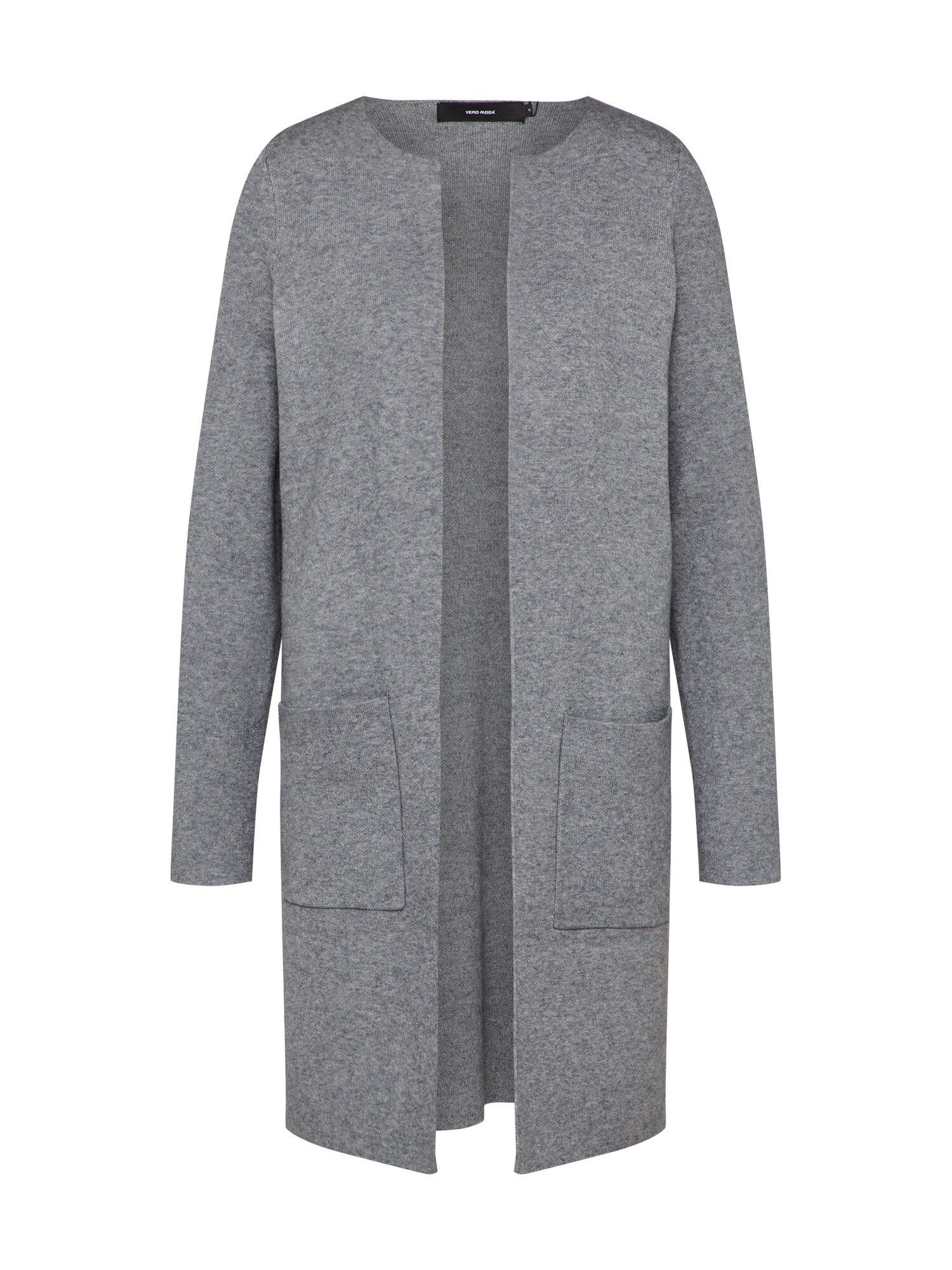 Vero Moda Dames Gebreid Vest Grijs vero moda kopen in de aanbieding