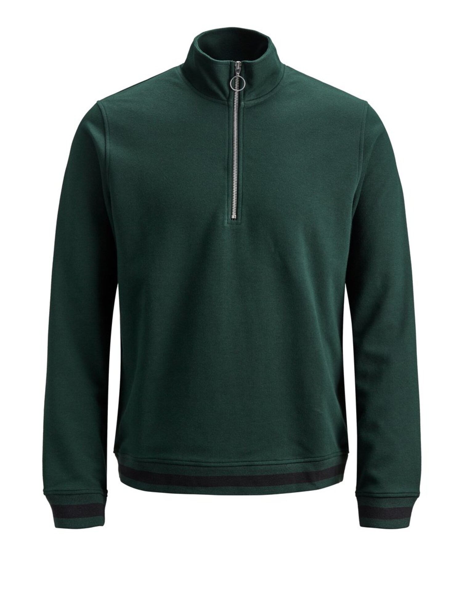 Jack And Jones Heren Sweatshirt Donkergroen Zwart jack and jones kopen in de aanbieding