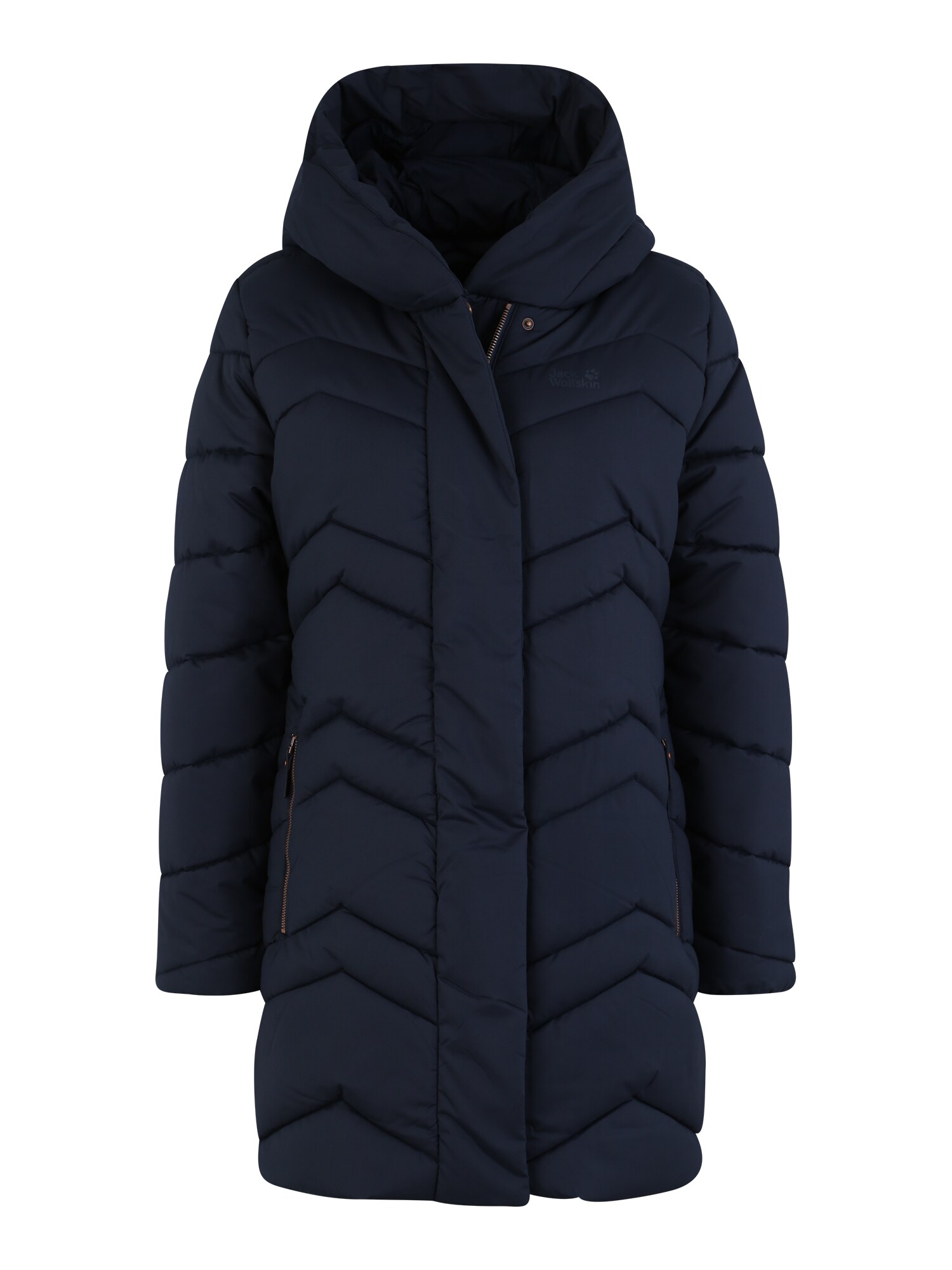 JACK WOLFSKIN Laisvalaikio paltas 'KYOTO'  nakties mėlyna