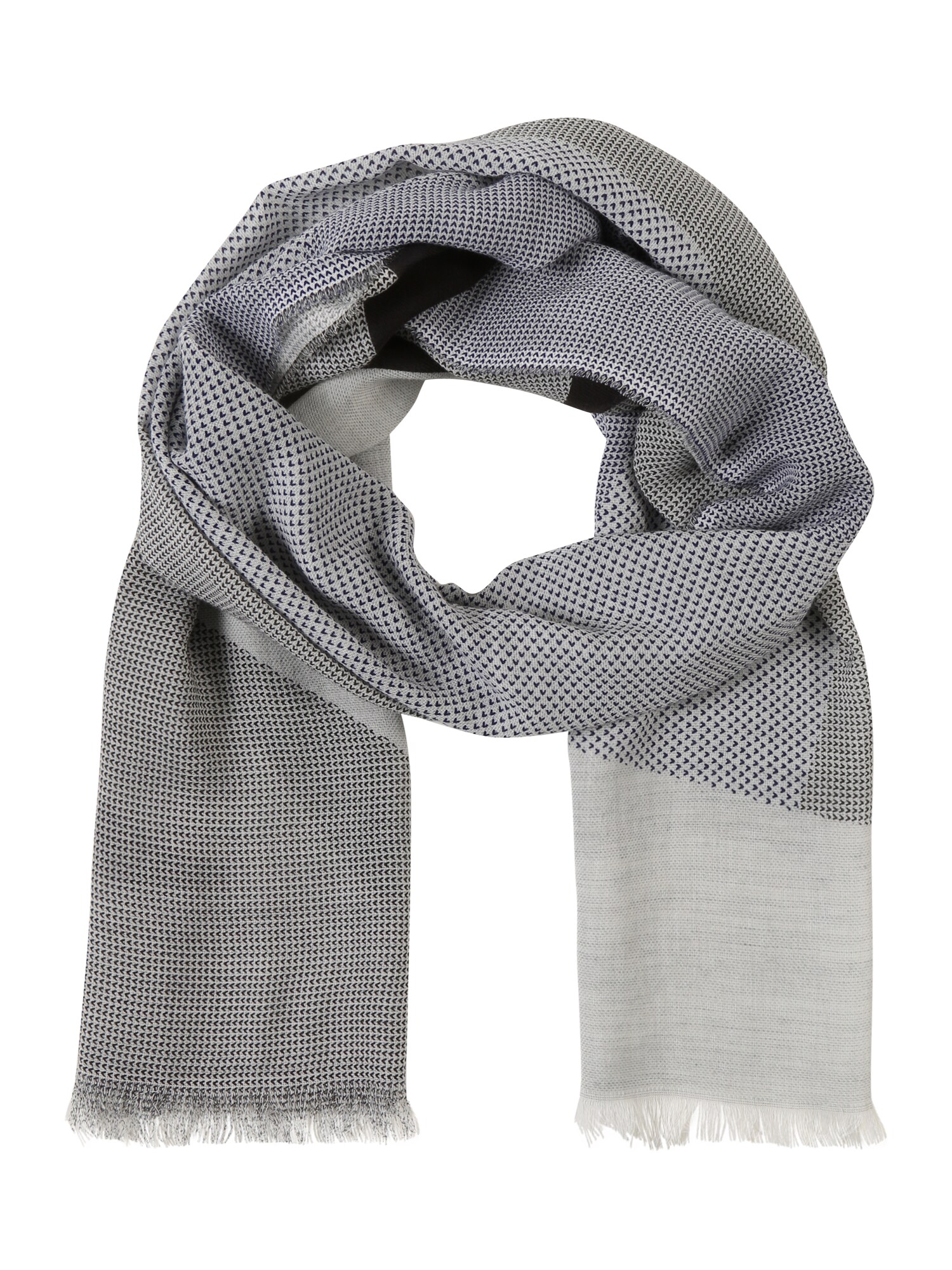 Boss Heren Sjaal Scarf Block Lichtgrijs boss kopen in de aanbieding