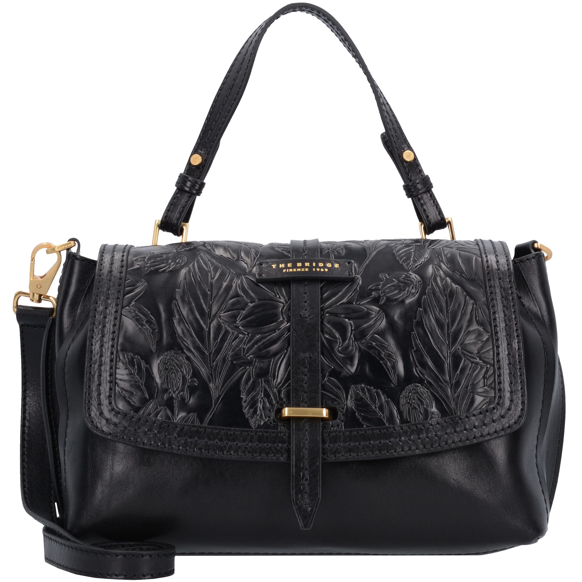 The Bridge Dames Handtas Capraia Zwart the bridge kopen in de aanbieding