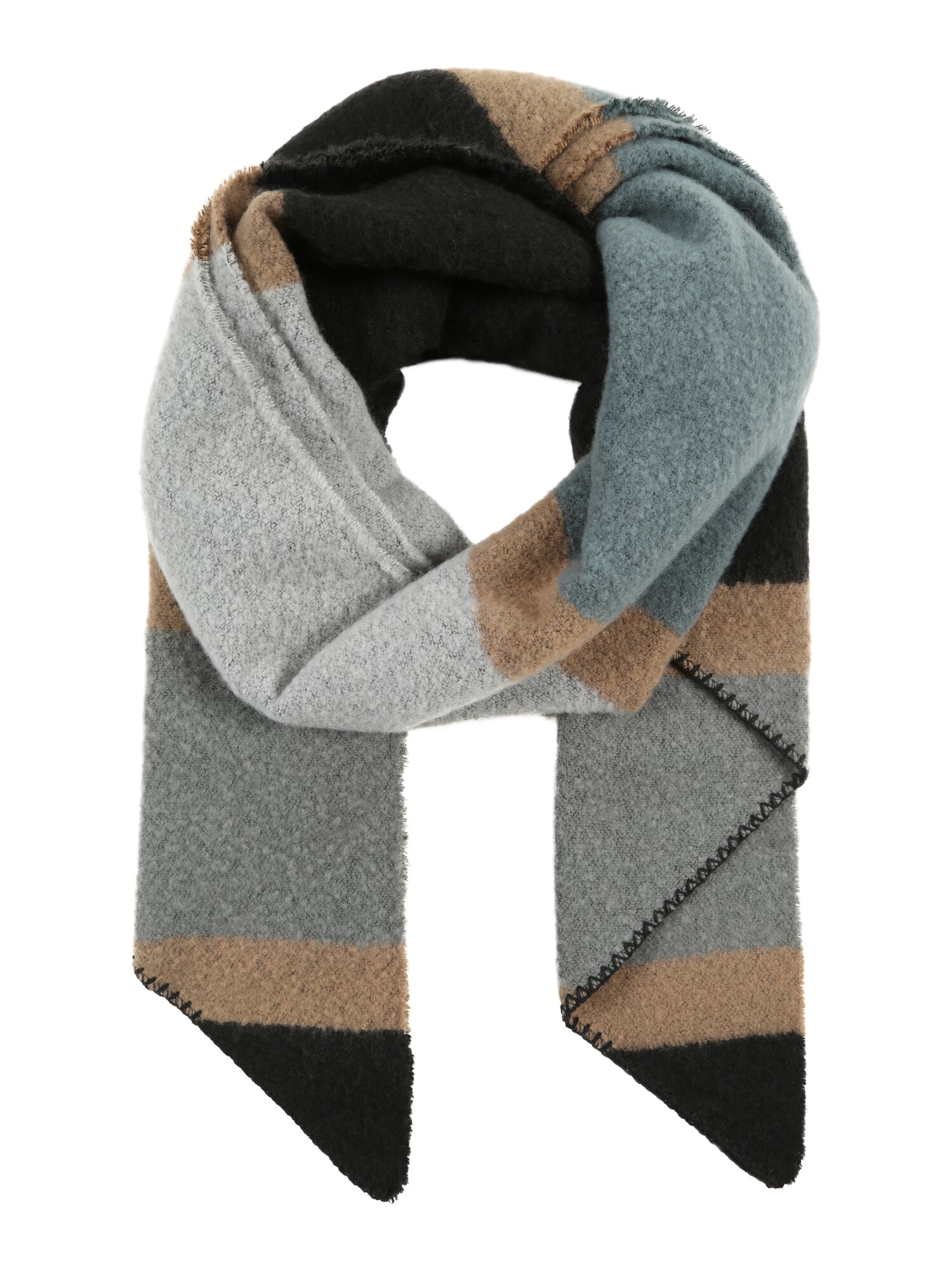 Pieces Dames Sjaal Pcfyron Lichtbruin Grijs Zwart pieces kopen in de aanbieding