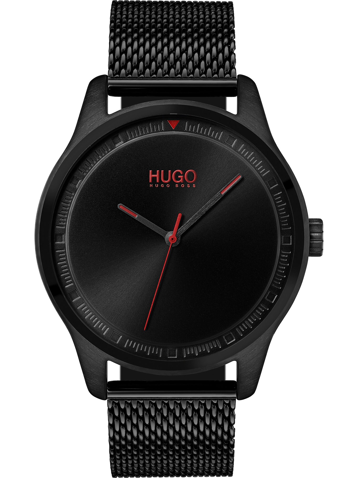 HUGO Ceas analogic  roșu / negru