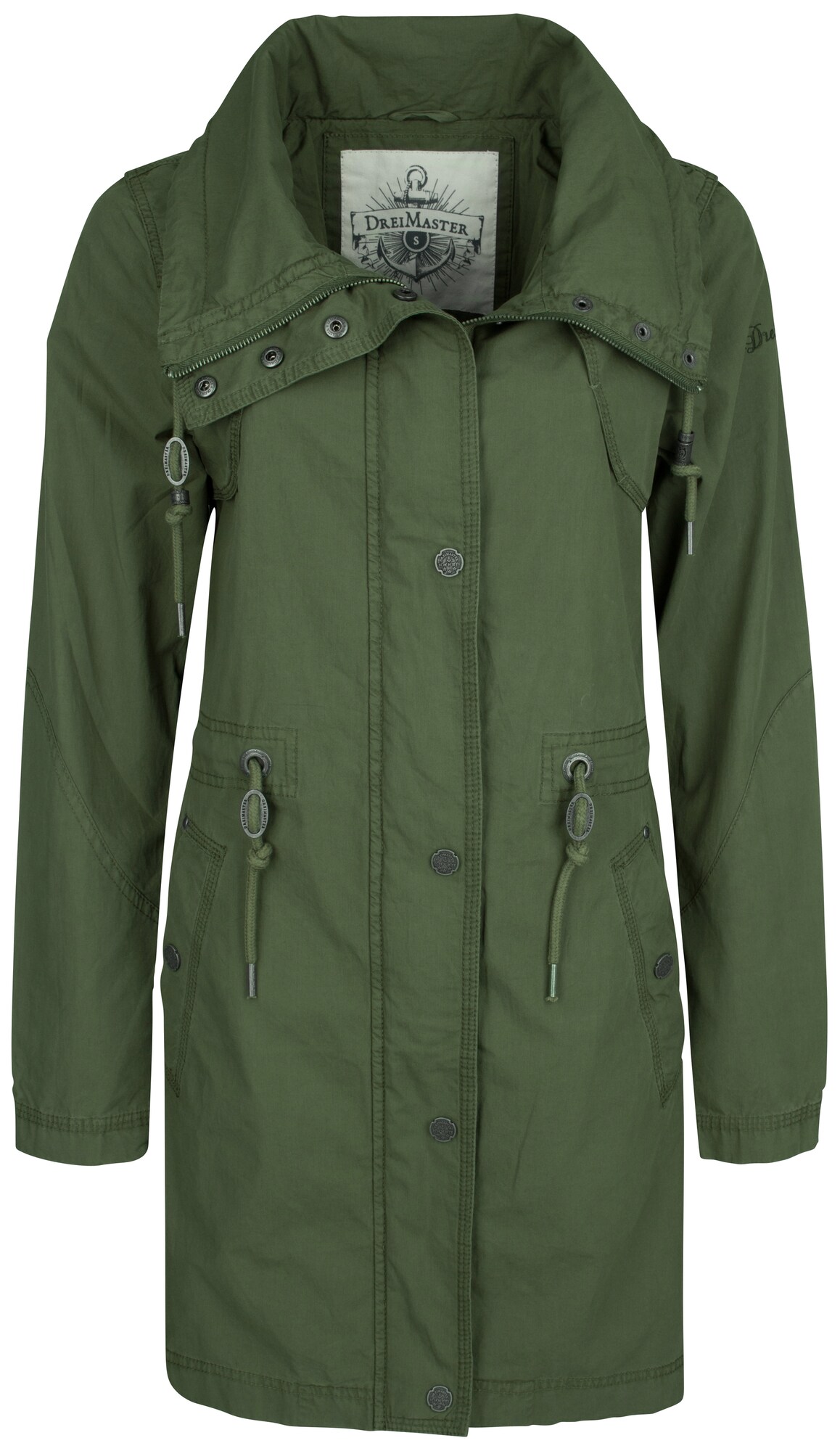 Dreimaster Dames Tussenmantel Groen dreimaster kopen in de aanbieding