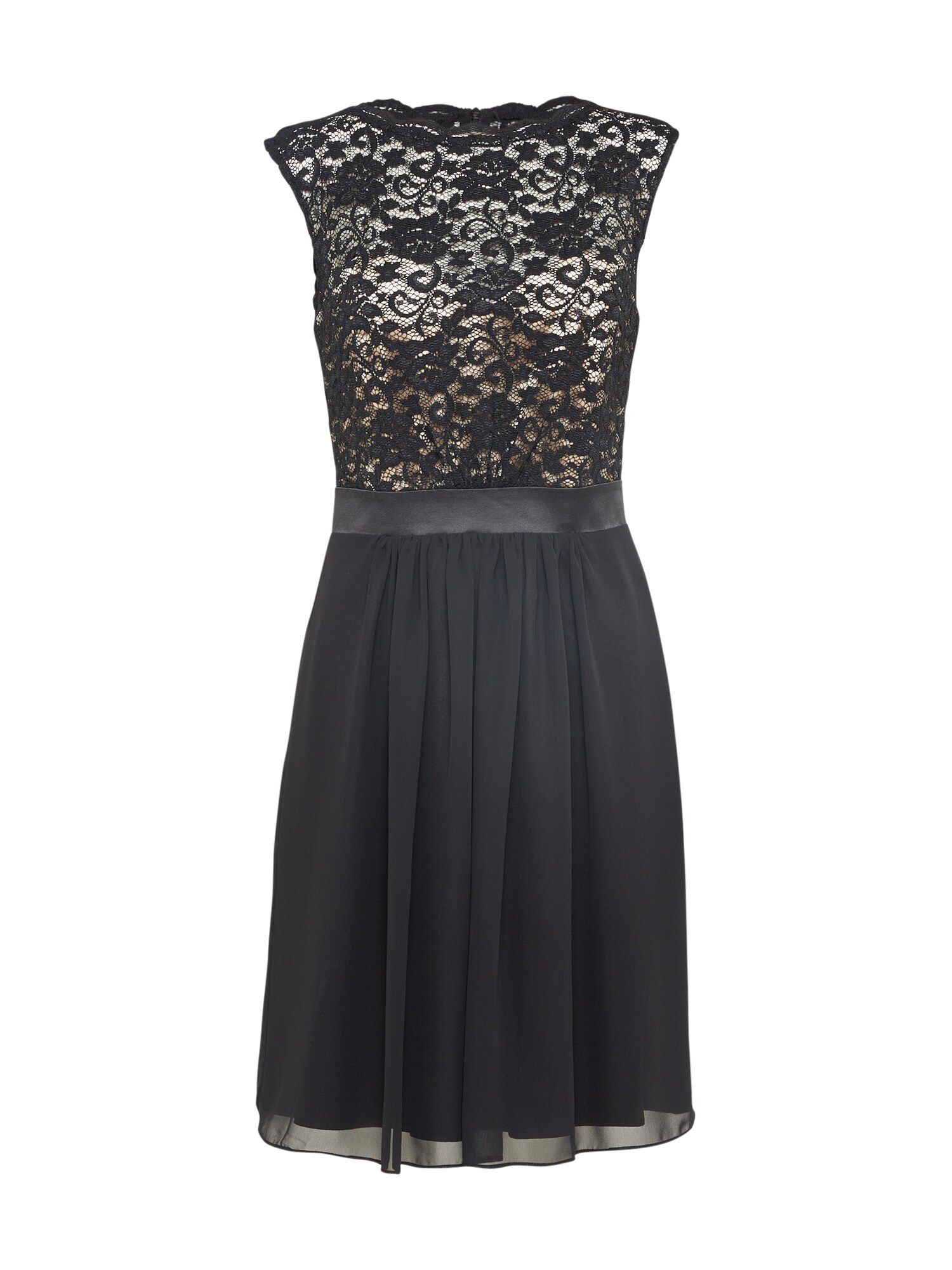 SWING Kokteilinė suknelė 'Cocktailkleid mit Spitzenoberteil'  auksas / juoda