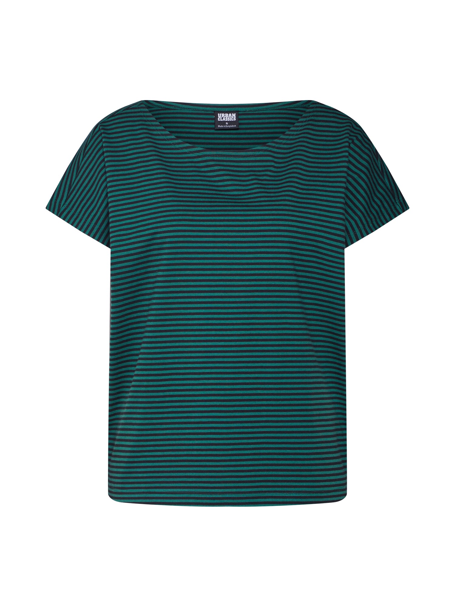 Urban Classics Marškinėliai smaragdinė spalva / juoda
