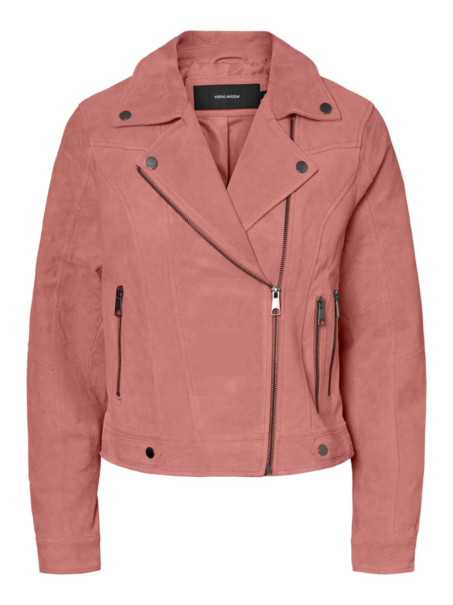 VERO MODA Demisezoninė striukė  ryškiai rožinė spalva