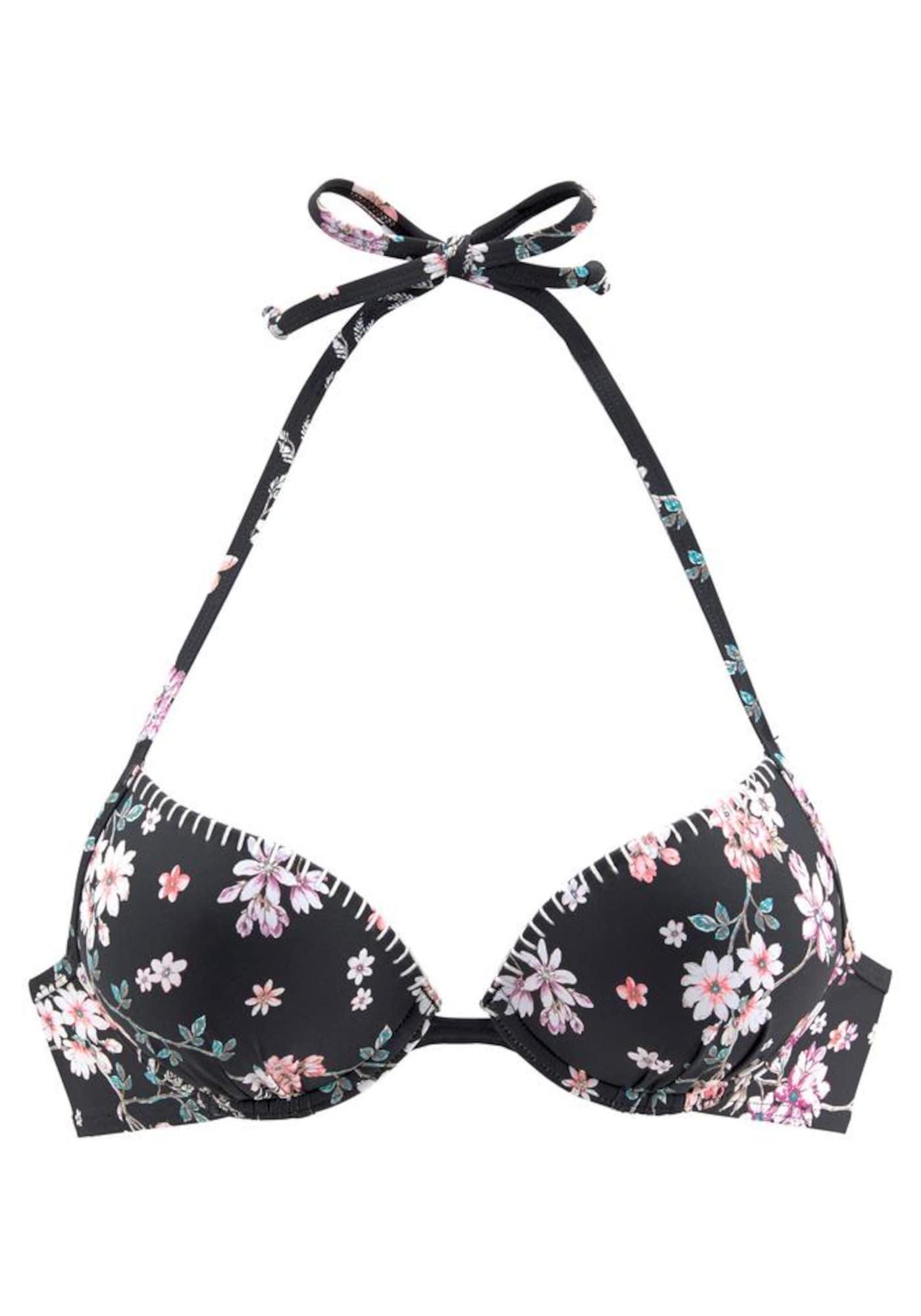 SUNSEEKER Sutien costum de baie  roz / negru