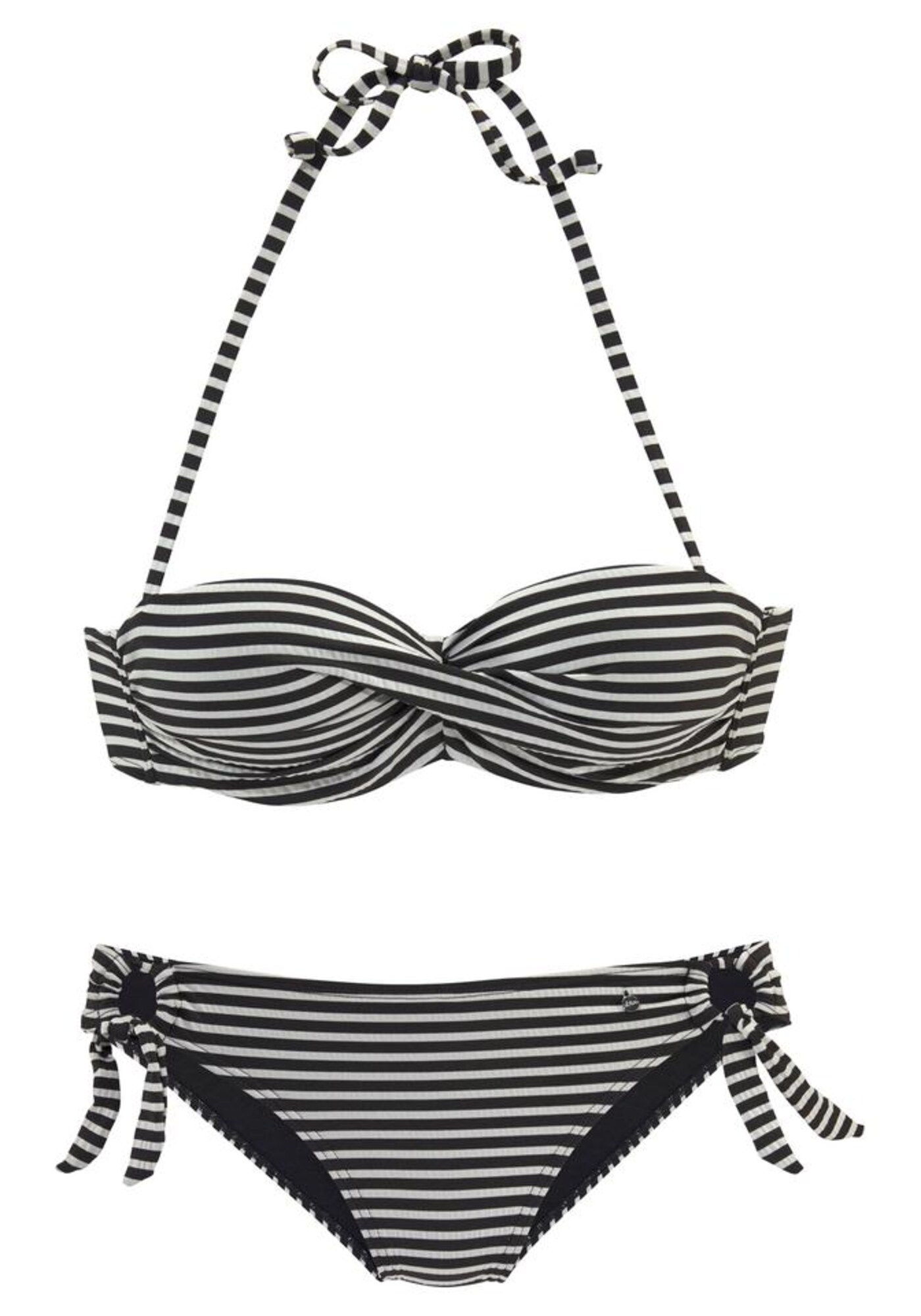 s.Oliver Bikini  fekete / fehér akciós termékkép 1
