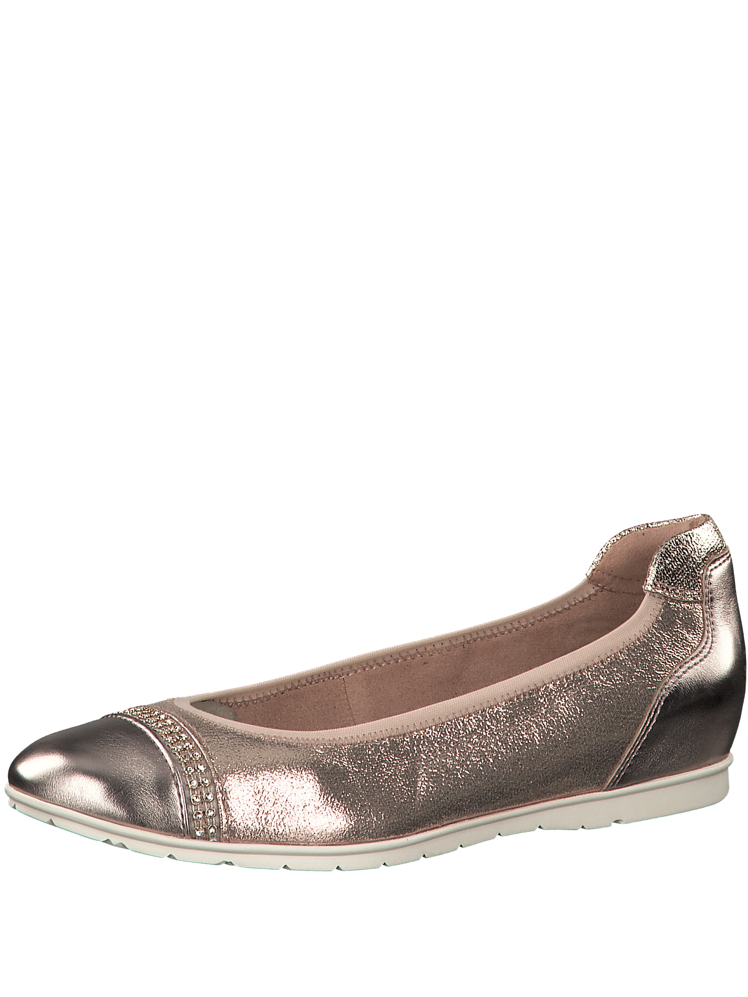 Tamaris Dames Ballerina Rose Goud tamaris kopen in de aanbieding
