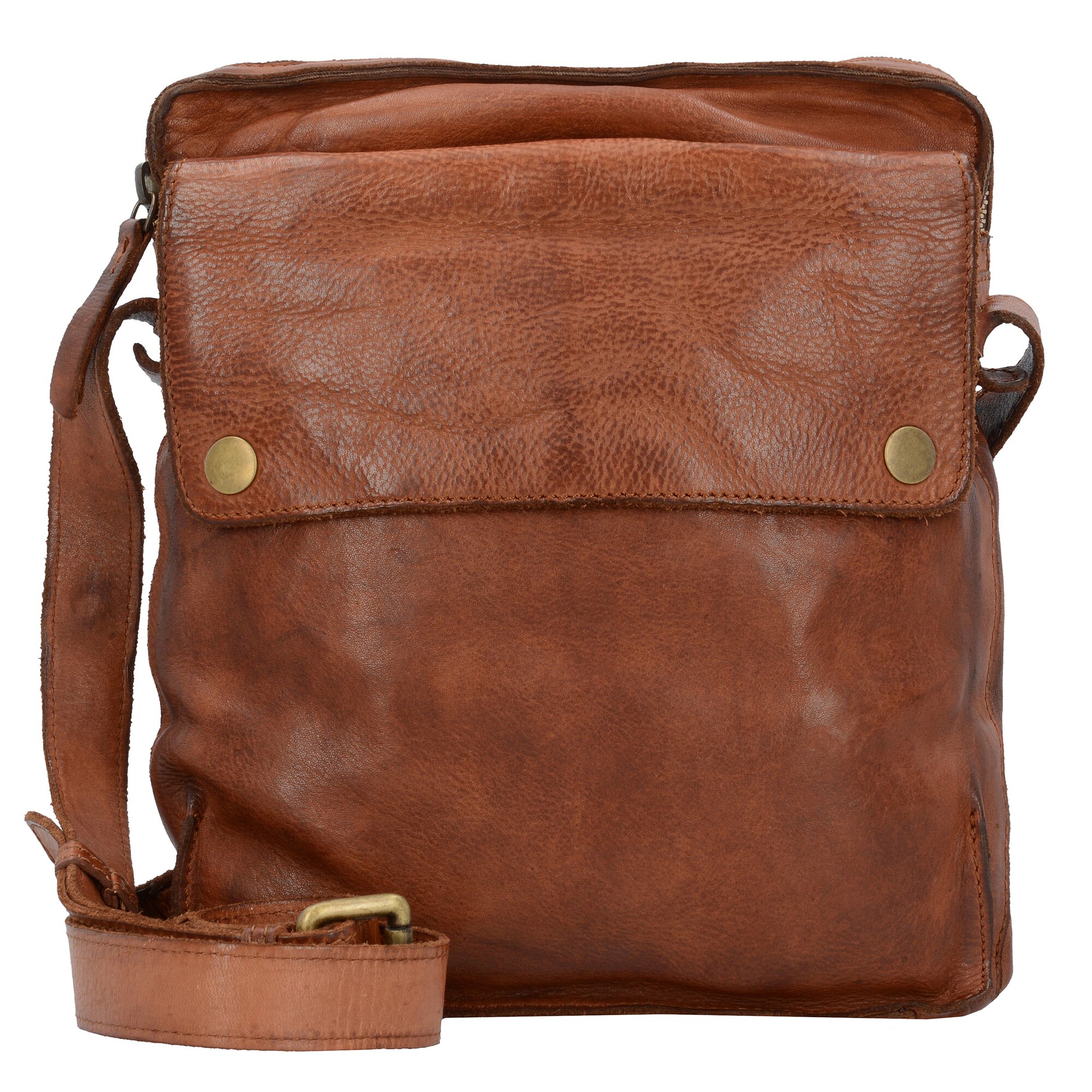 Harold's Schoudertas 'Saddle' Cognac