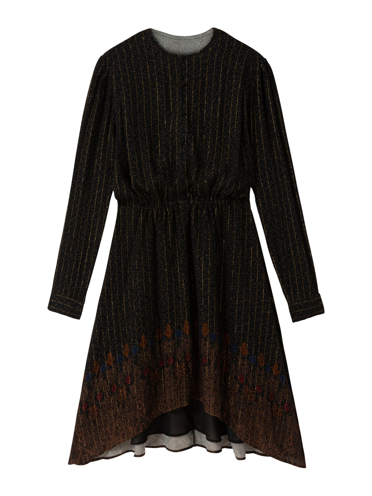 Desigual Suknelė 'DELHI'  juoda / smėlio / rūdžių raudona / mėlyna
