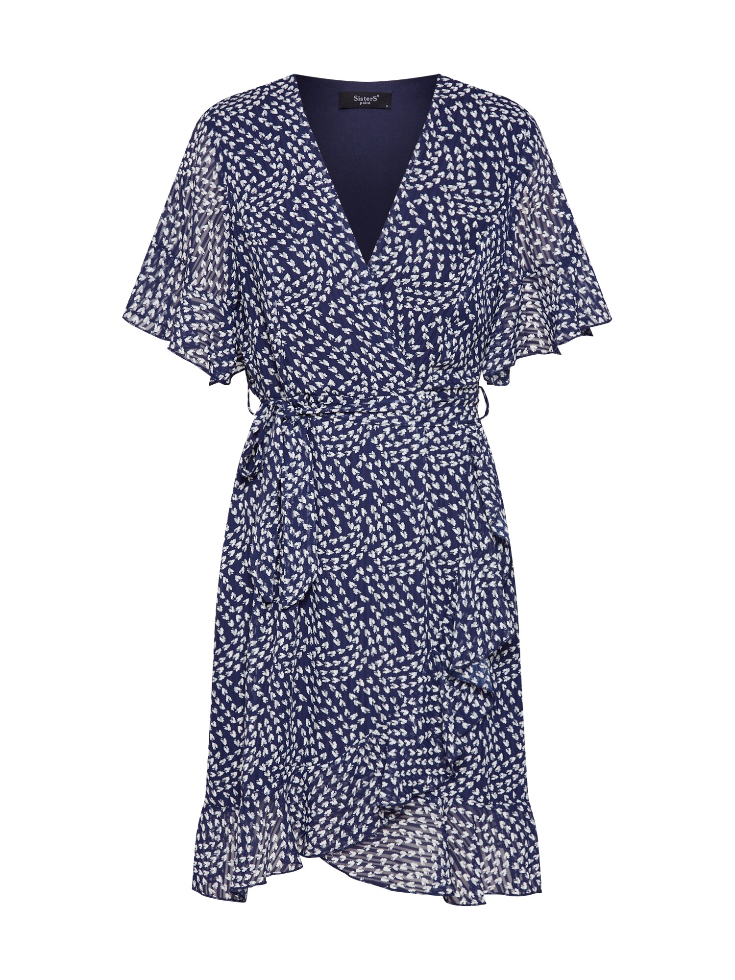 Sisters Point Dames Jurk Greto 7 Navy Wit sisters point kopen in de aanbieding