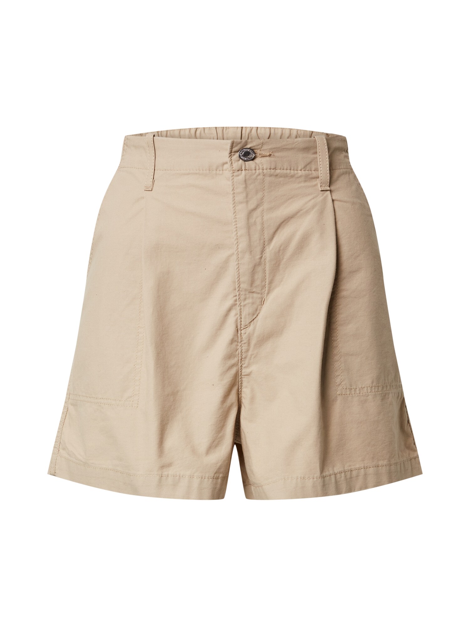 LEVI'S Klostuotos kelnės 'PLEATED UTILITY SHORT'  smėlio