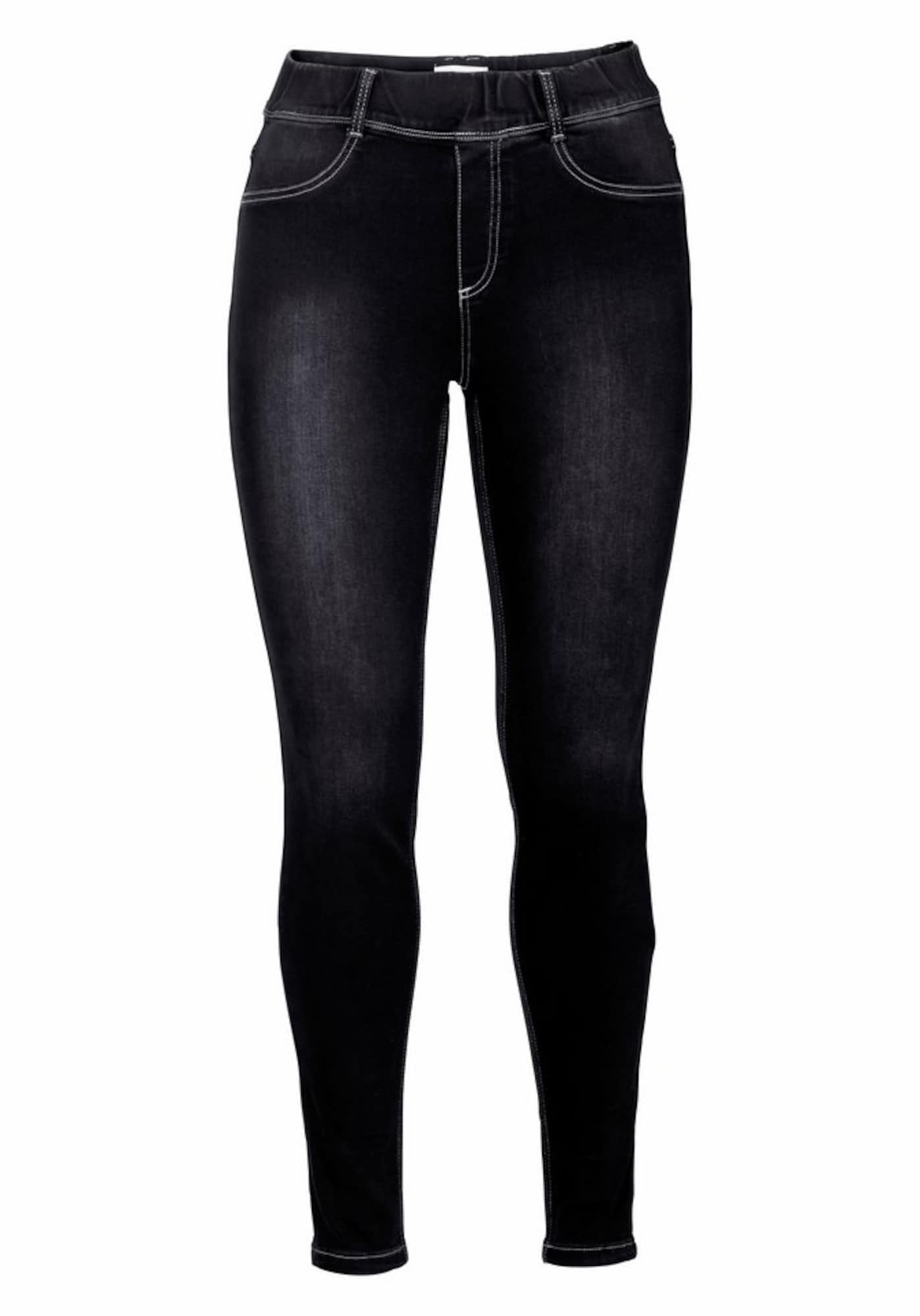 SHEEGO Jeggings  negru denim