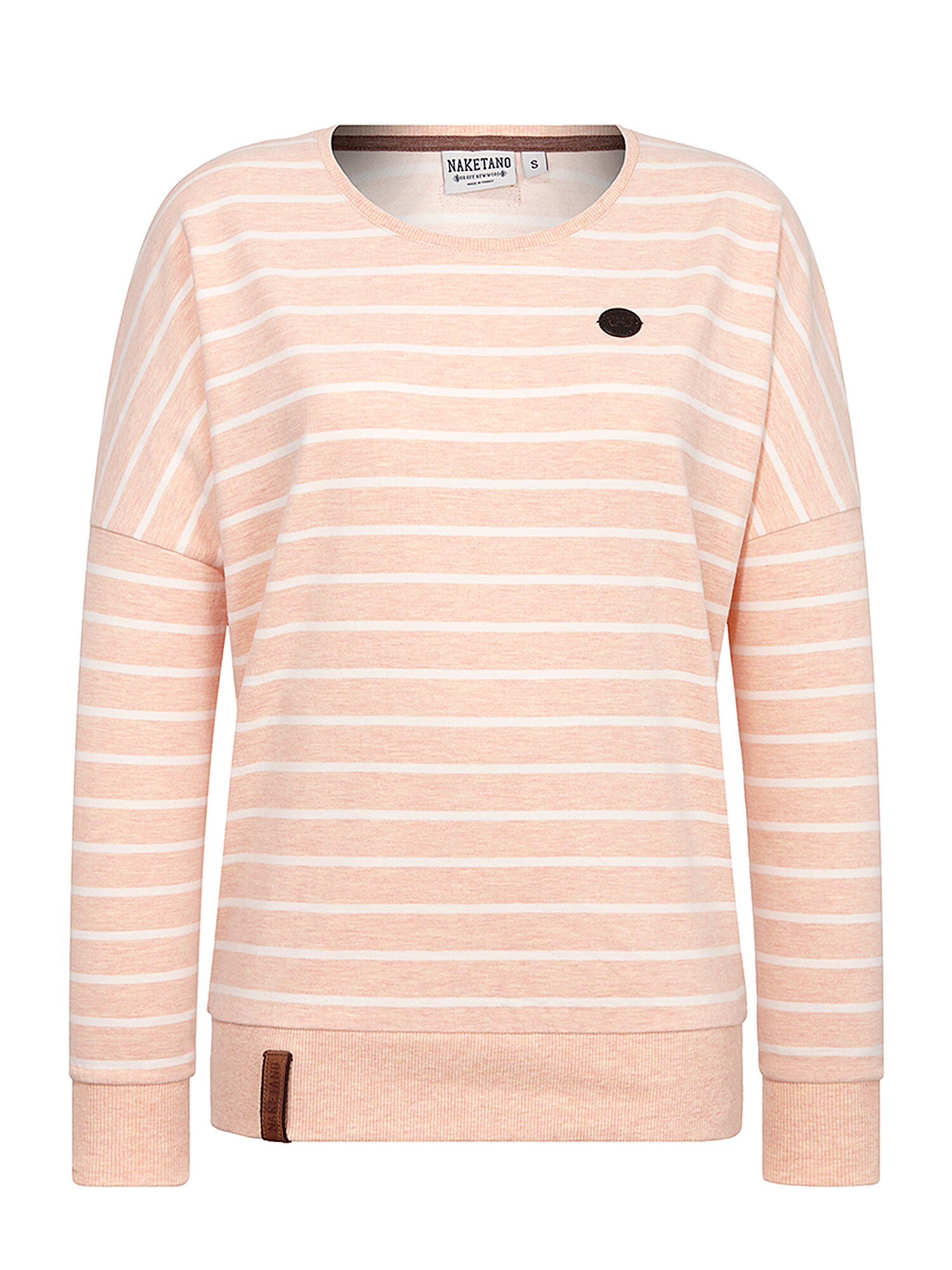 Naketano Dames Sweatshirt Koraal Wit naketano kopen in de aanbieding