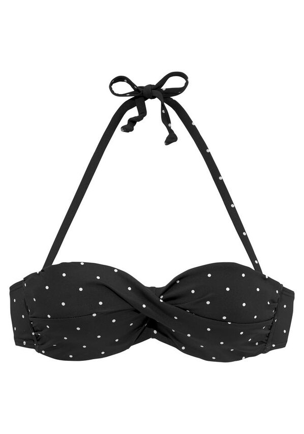 LASCANA, Bikini felső 'Sparkel', fekete, 1 kép a 4 közül