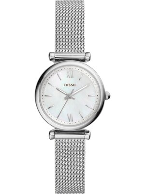 FOSSIL Reloj analógico  plata / blanco perla