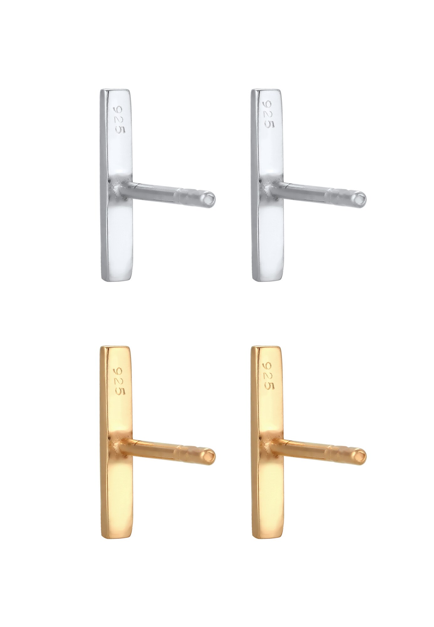 Thumbnail - ELLI Ohrringe Basic Ohrstecker, Bi ColorTri Color, Geo Stab