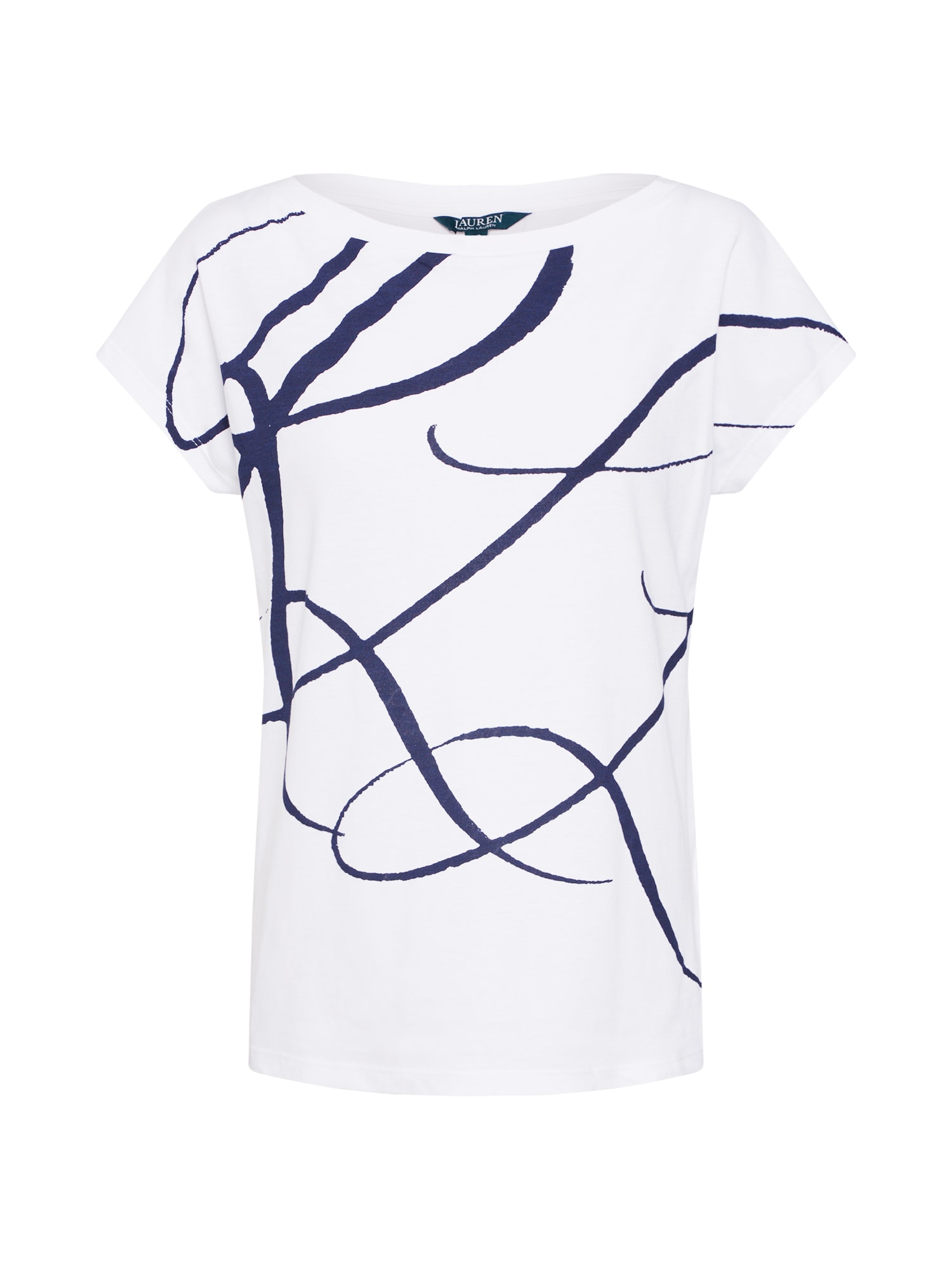 Lauren Ralph Lauren Tricou GRIETA  albastru noapte / alb