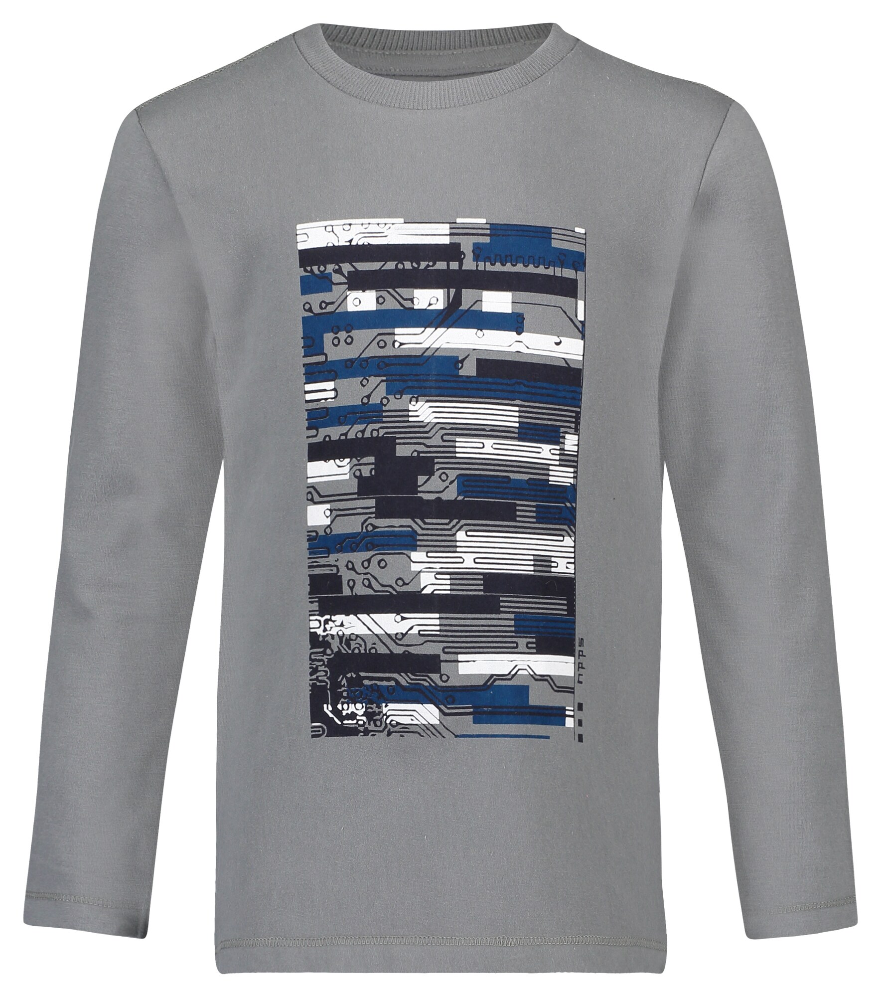 Noppies Jongens Shirt Wellington Navy Grijs Wit noppies kopen in de aanbieding