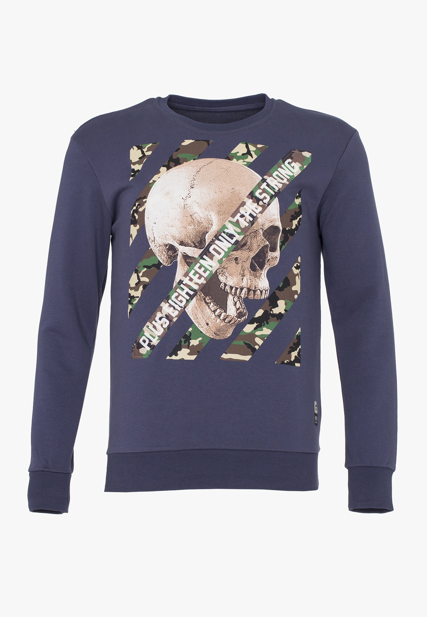 Plus Eighteen Heren Sweatshirt Donkerlila plus eighteen kopen in de aanbieding