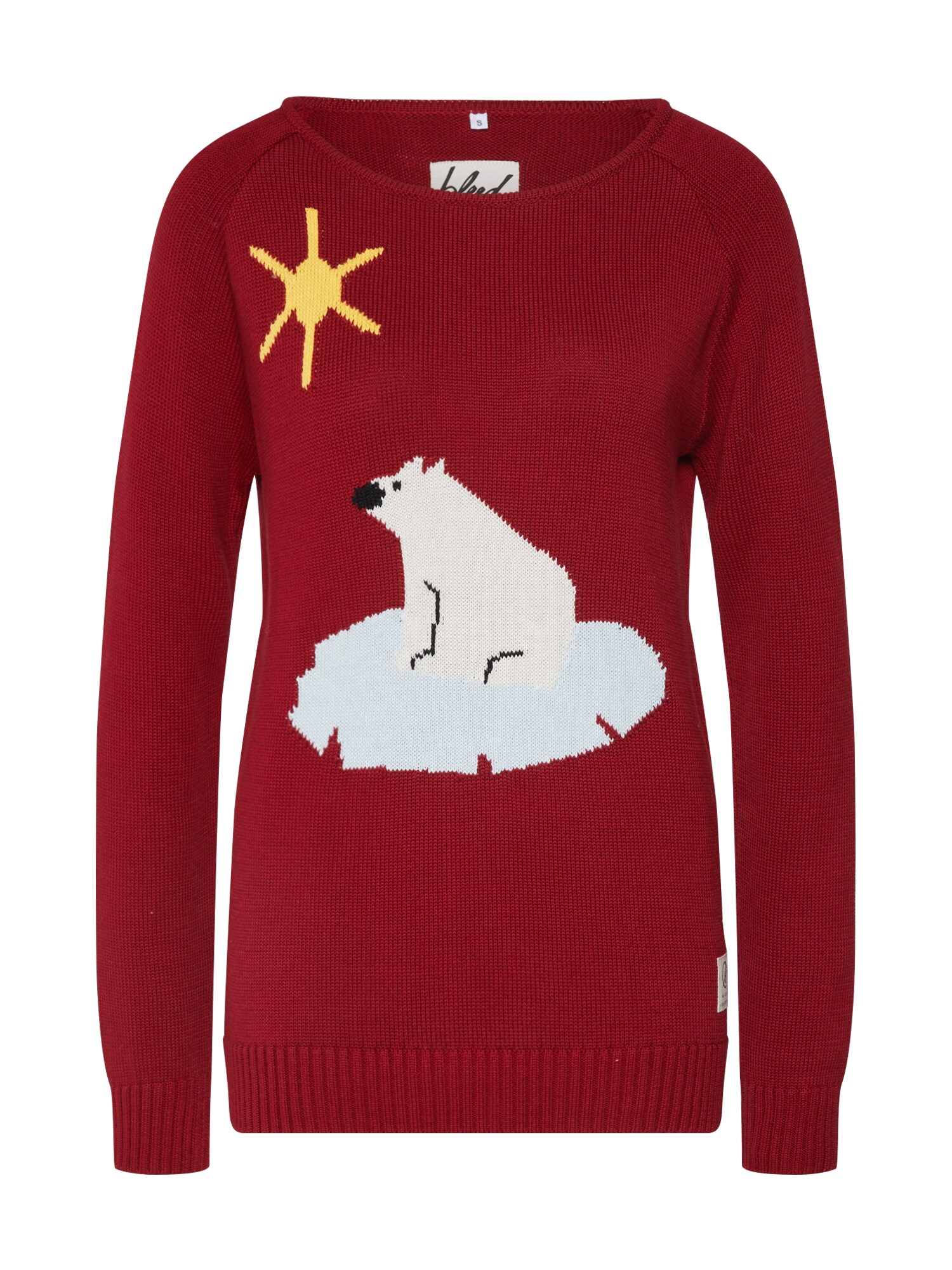 bleed clothing Megztinis 'Better Climate Sweater Ladies'  vyno raudona spalva