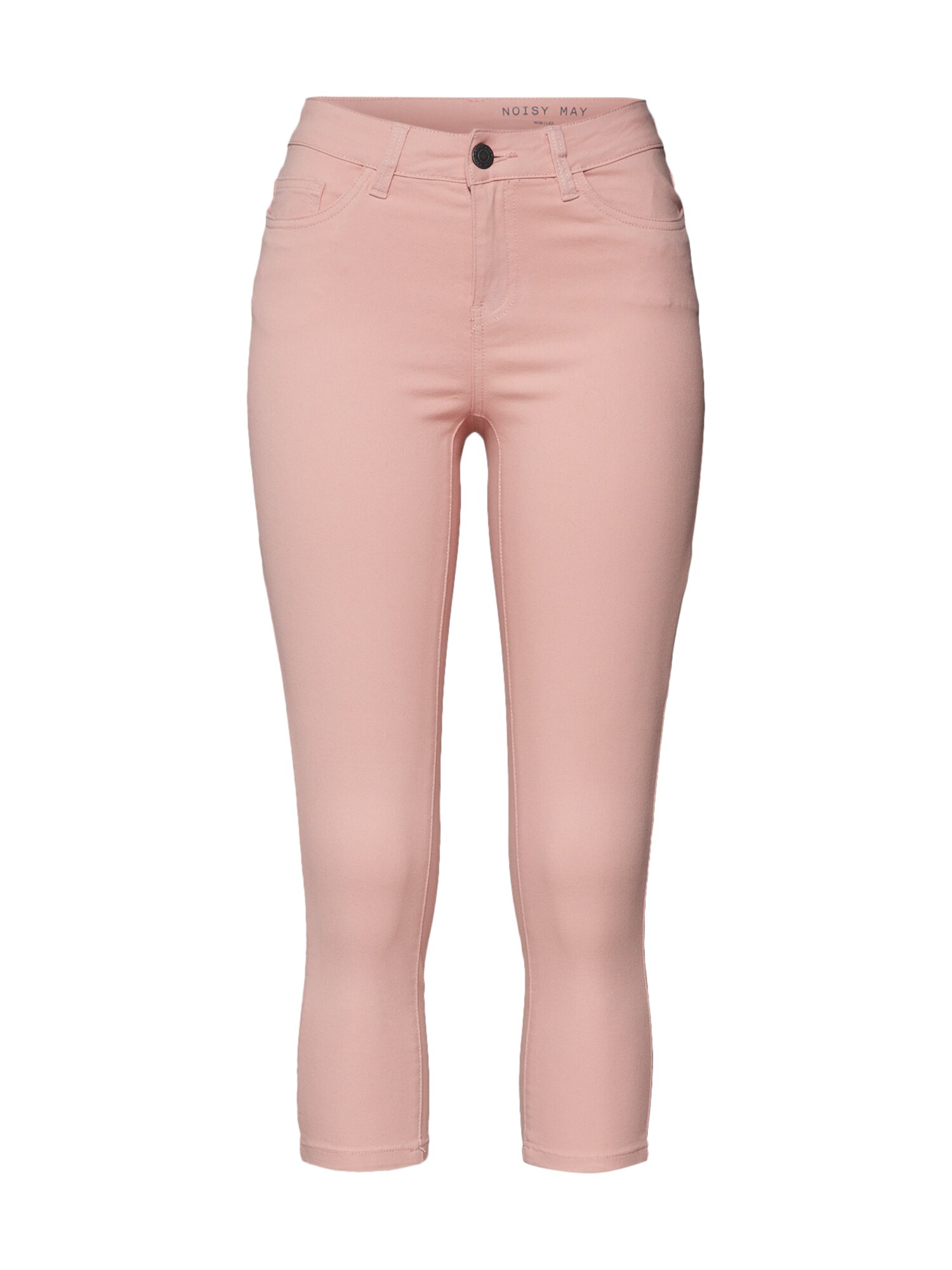 Noisy may Kelnės 'NW SKINNY CROPPED CLR PANTS'  rožių spalva