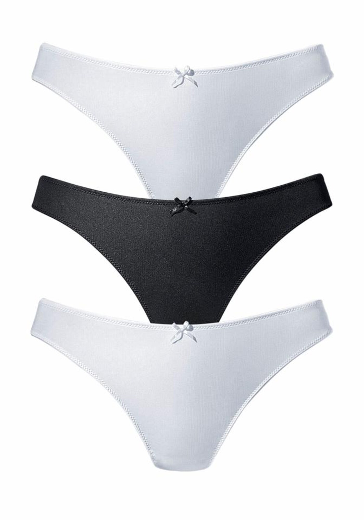 PETITE FLEUR Tanga  negru / alb