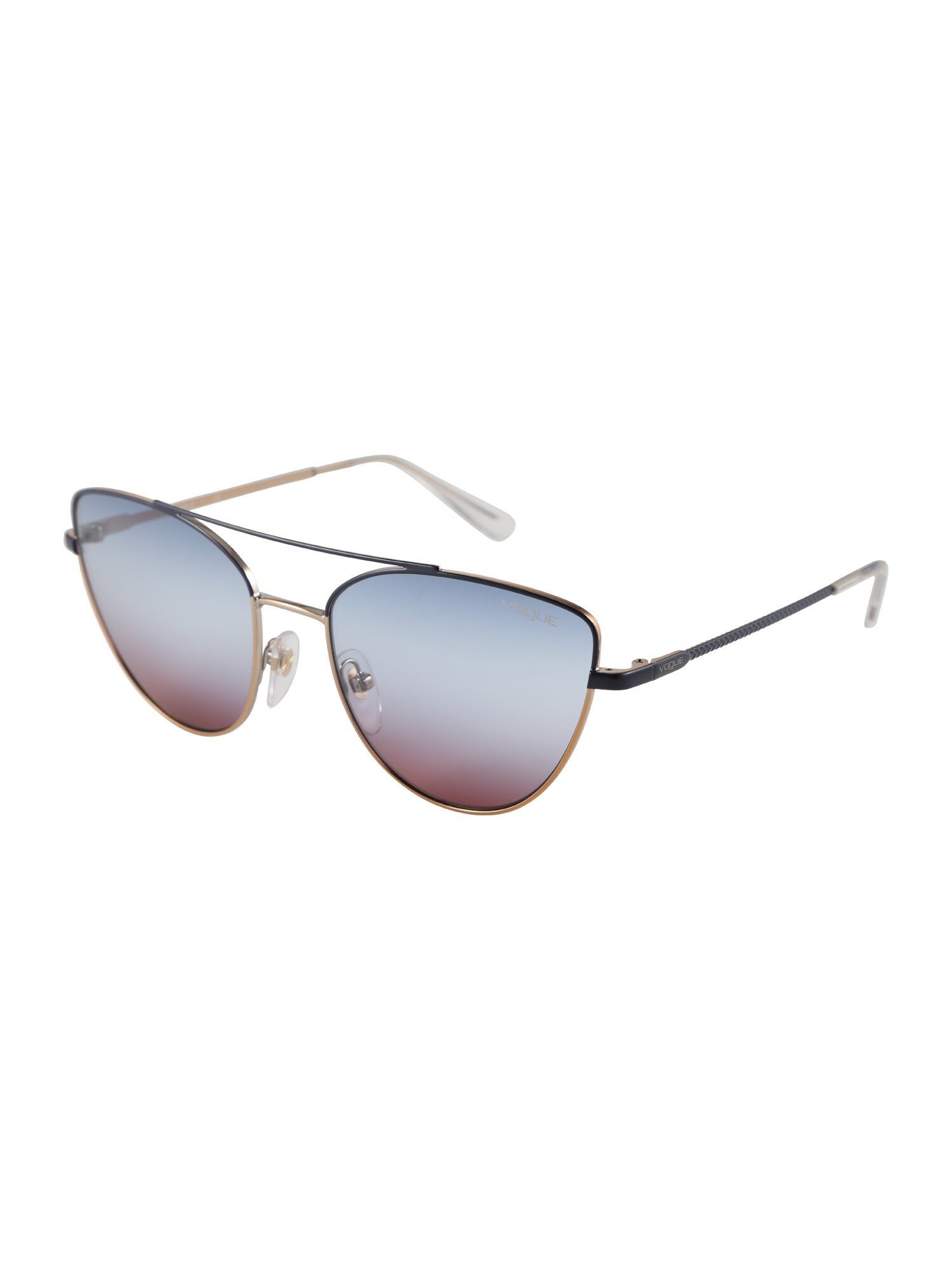 Vogue Eyewear Dames Zonnebril Goud Violetblauw Zwart vogue eyewear kopen in de aanbieding