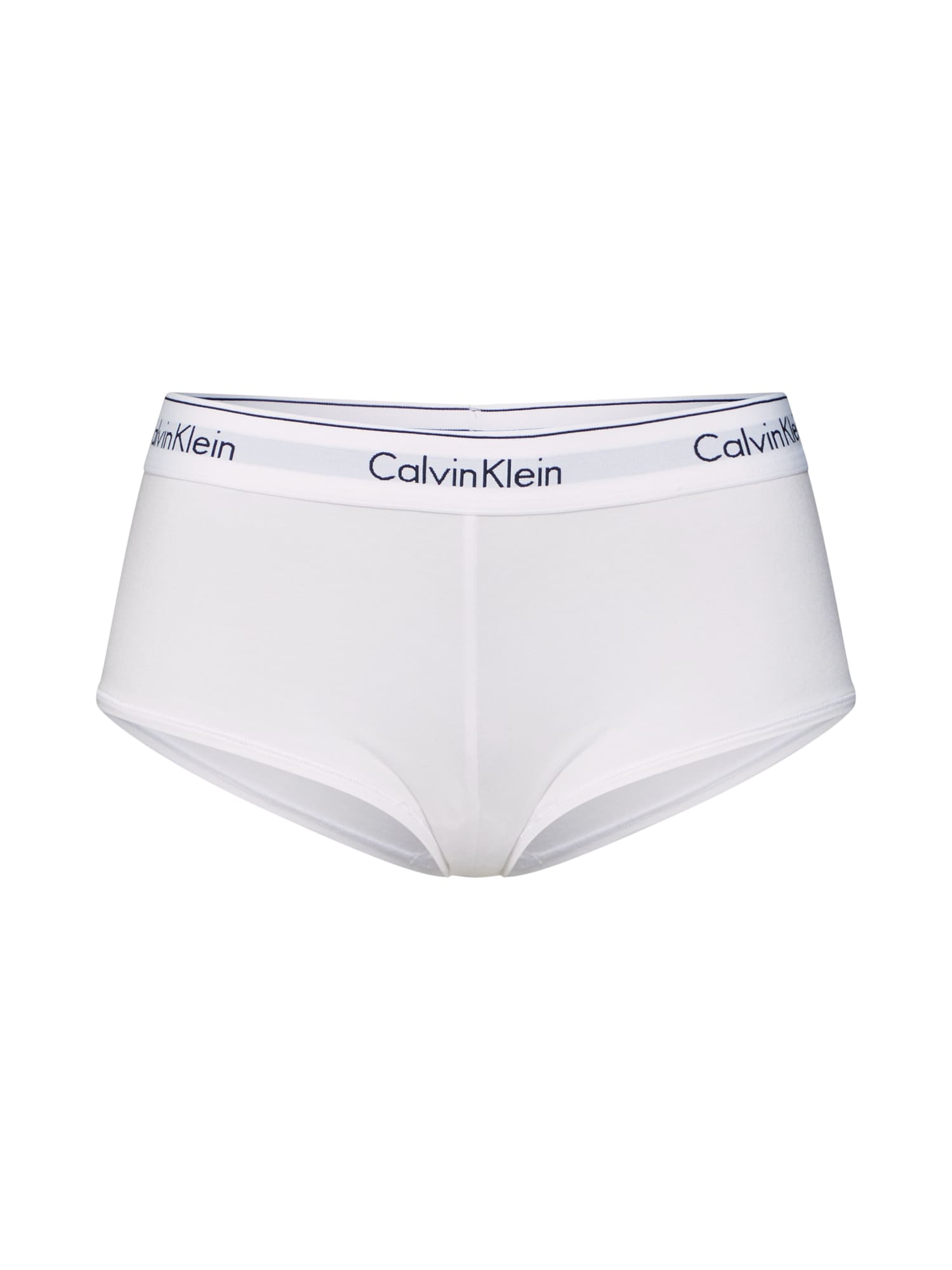 Calvin Klein Underwear Kelnaitės paaukštintu liemeniu 'BOYSHORT' balta