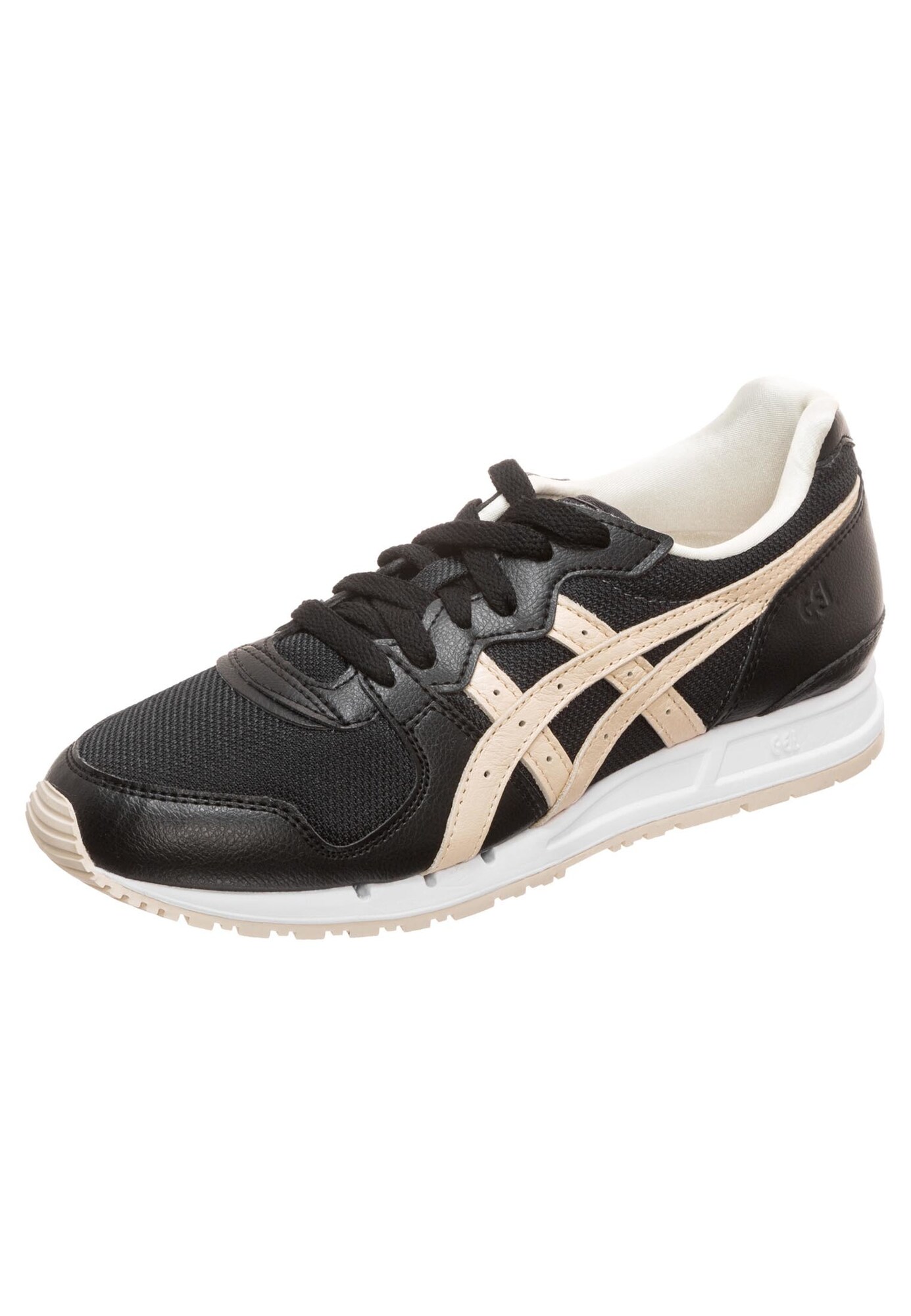 Asics Tiger Dames Sneakers Laag Gel Movimentum Creme Zwart asics tiger kopen in de aanbieding