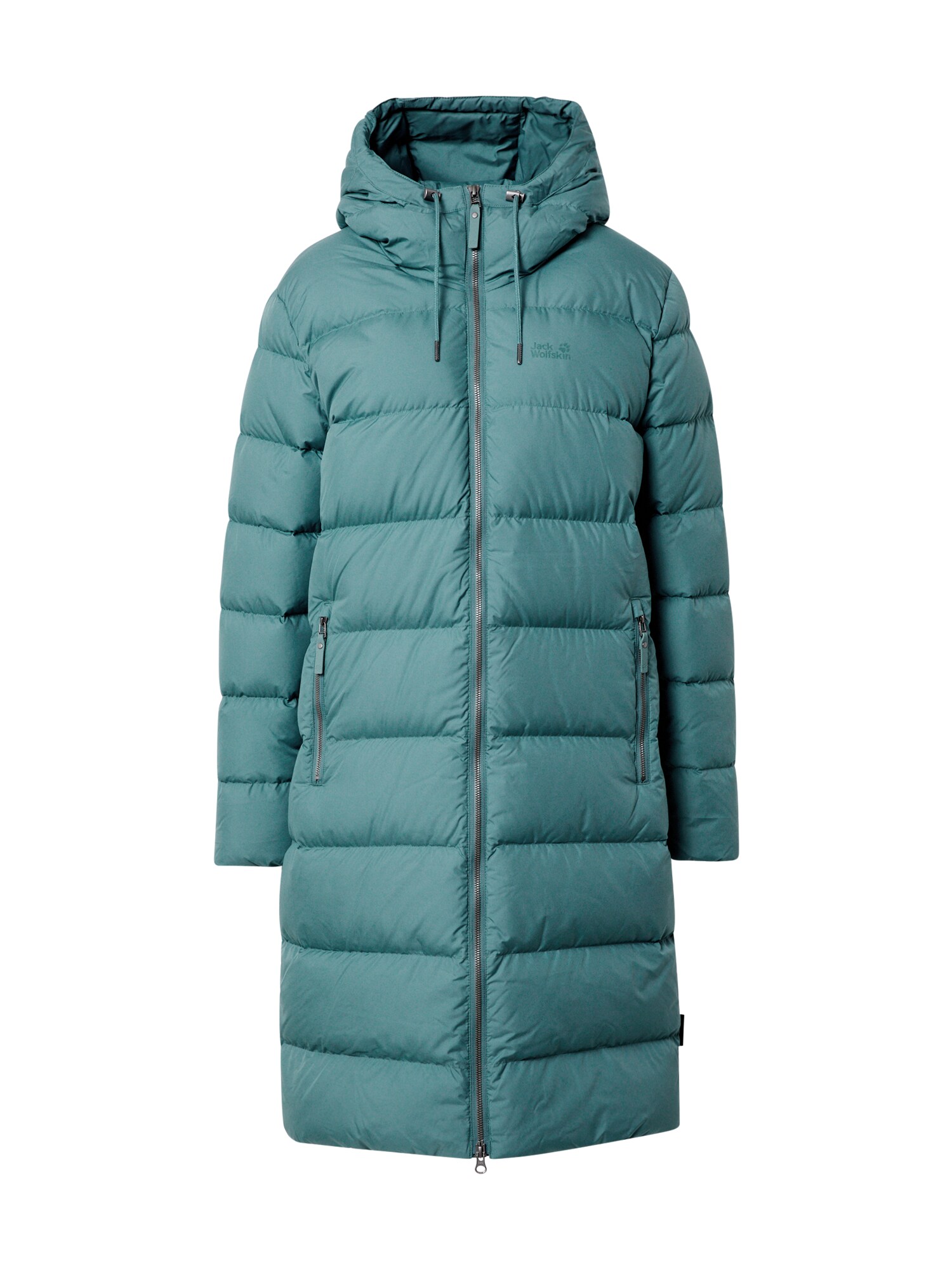 JACK WOLFSKIN Laisvalaikio paltas 'Crystal Palace'  pastelinė mėlyna