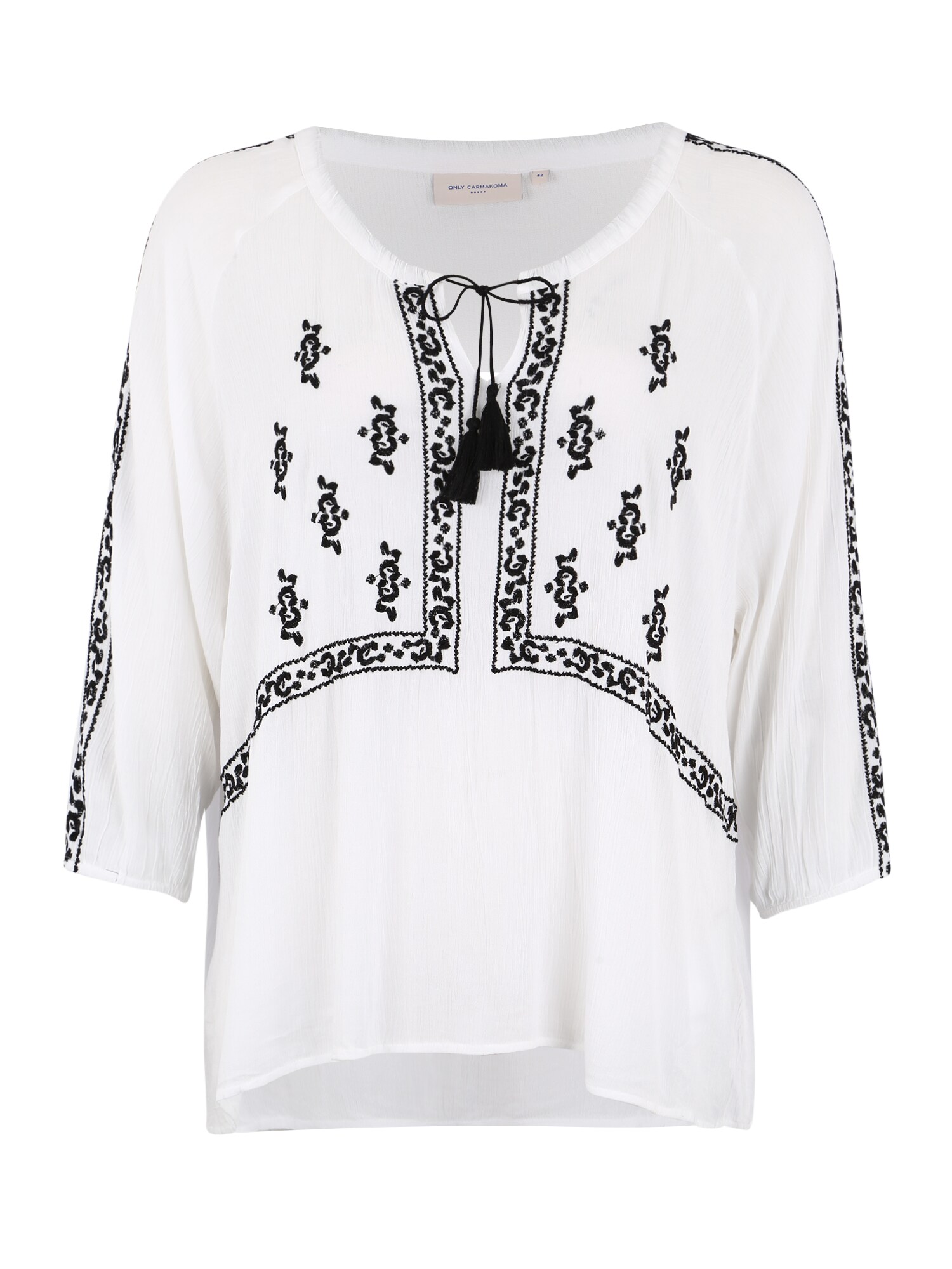 Only Carmakoma Dames Tuniek Blakely Zwart Wit only carmakoma kopen in de aanbieding