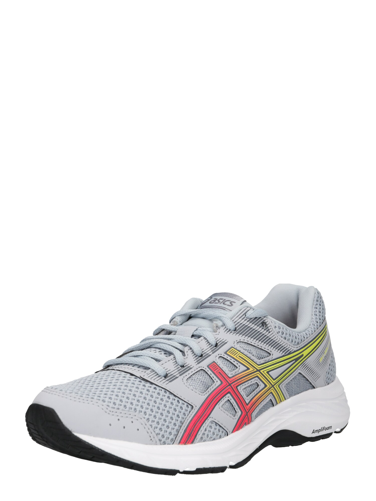 Asics Dames Loopschoen Gel Contend 5 Grijs Pink Wit asics kopen in de aanbieding