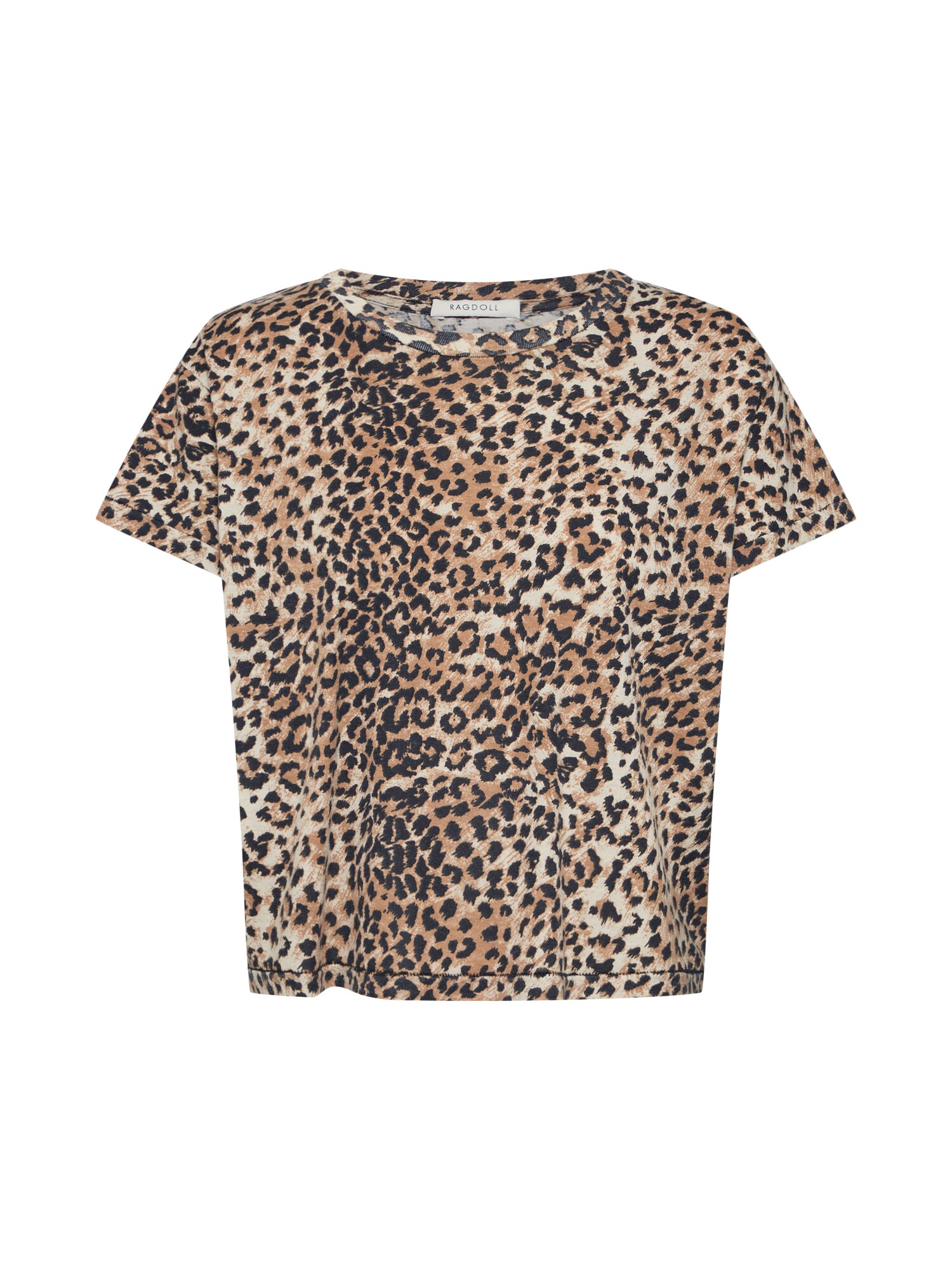 Ragdoll La Dames Shirt Cropped Tee Bruin ragdoll la kopen in de aanbieding