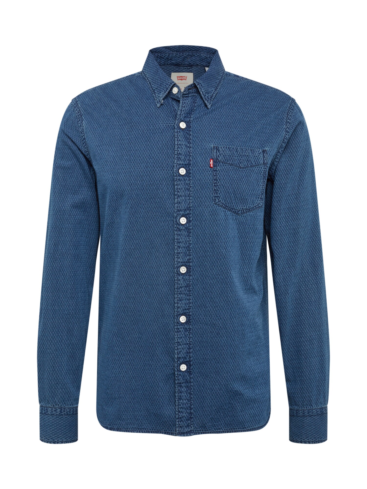 Levis Heren Overhemd Sunset1Pocketshirt Blauw Denim levis kopen in de aanbieding