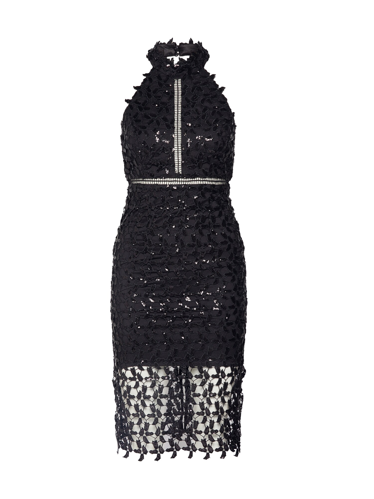 Bardot Kokteilinė suknelė 'SEQUIN LEAF'  juoda