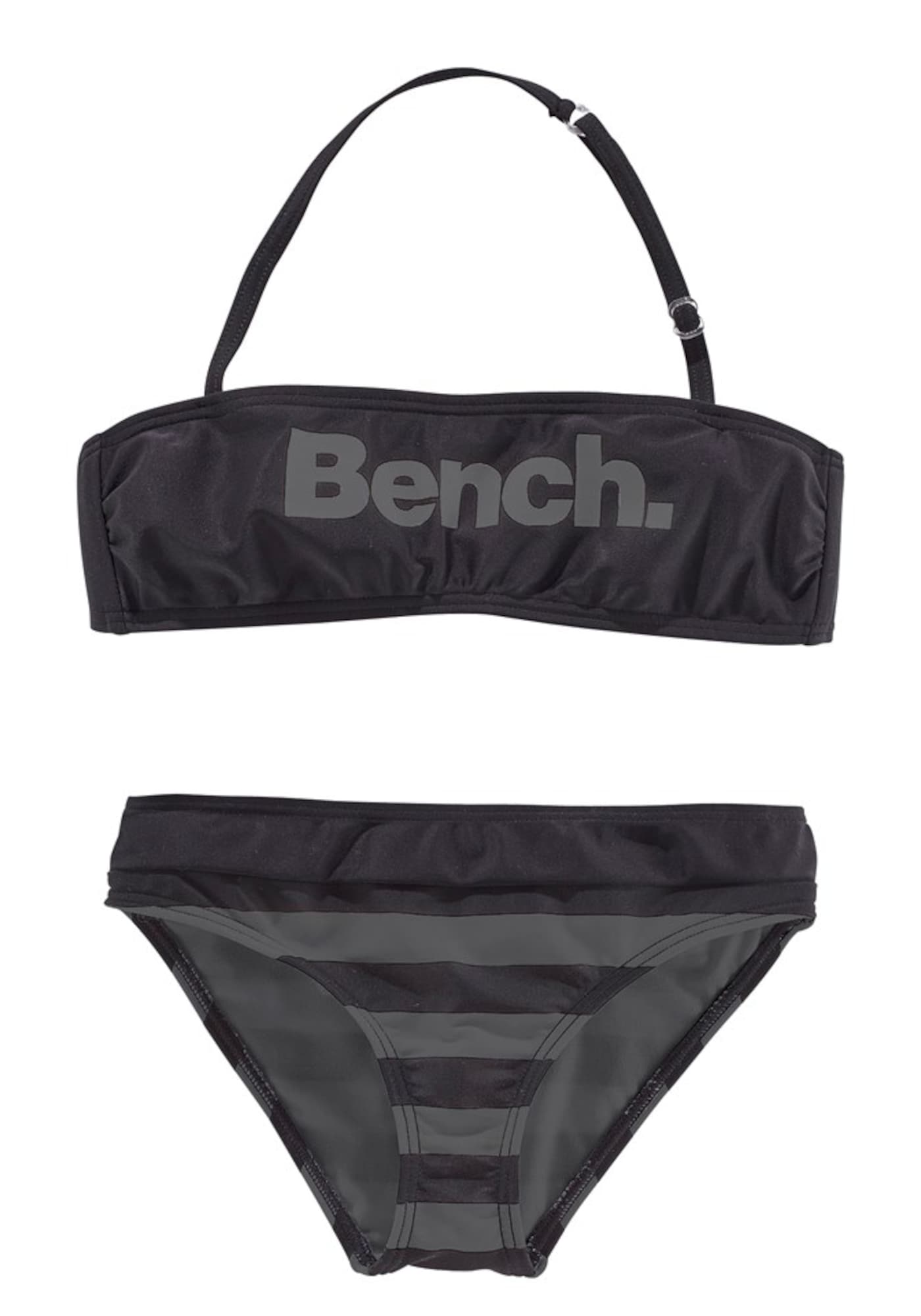BENCH Costum de baie două piese  negru